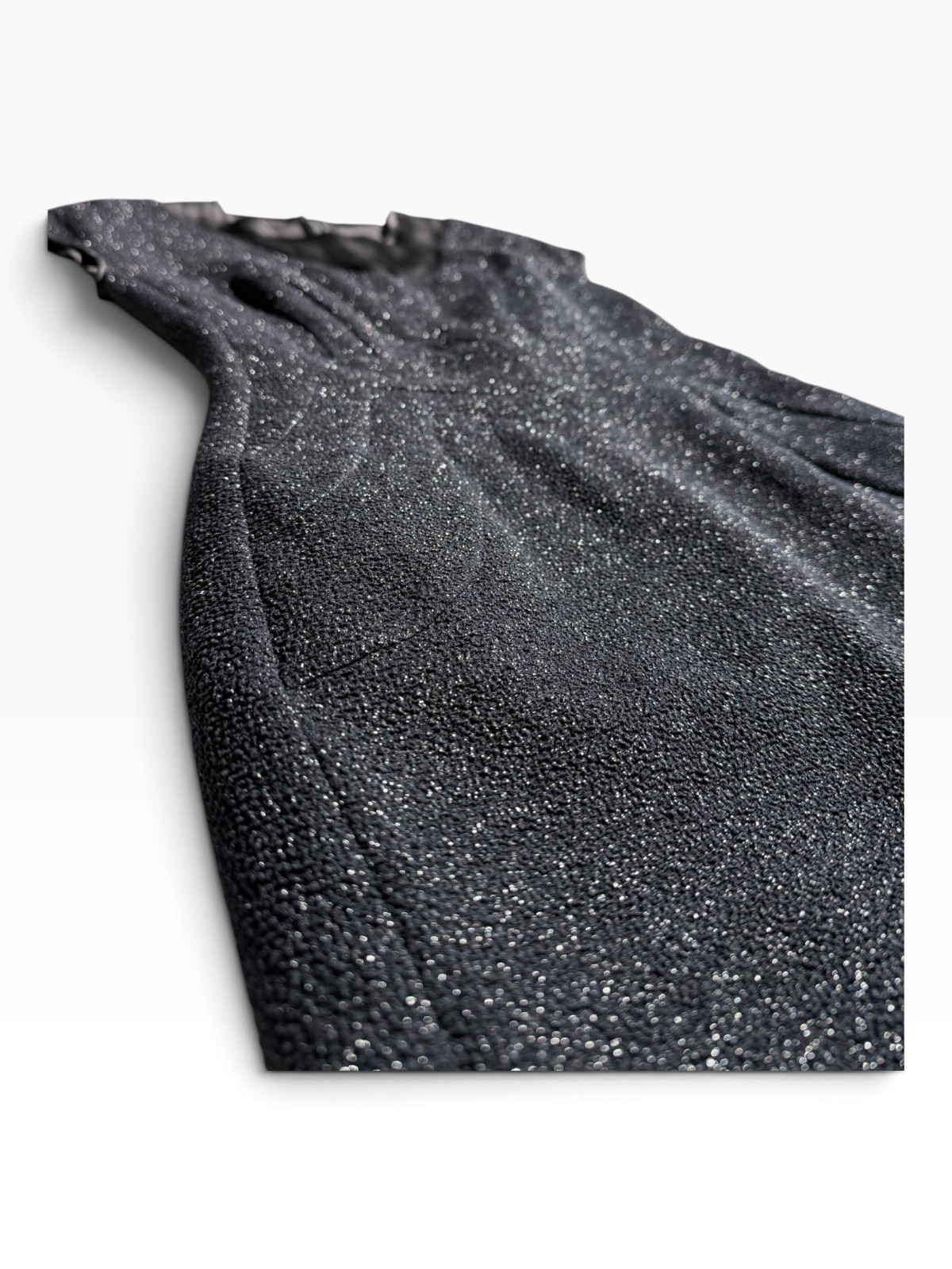 Viktor & Rolf Black Textured Metallic Cloqué Sheath Dress Cap Sleeve Size IT 40