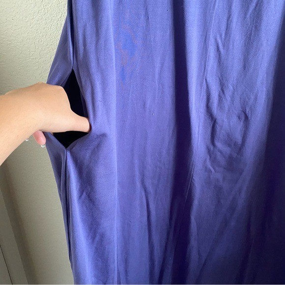 Alpha Studio Women’s Size 10 Midi Short Sleeve Dress in Purple