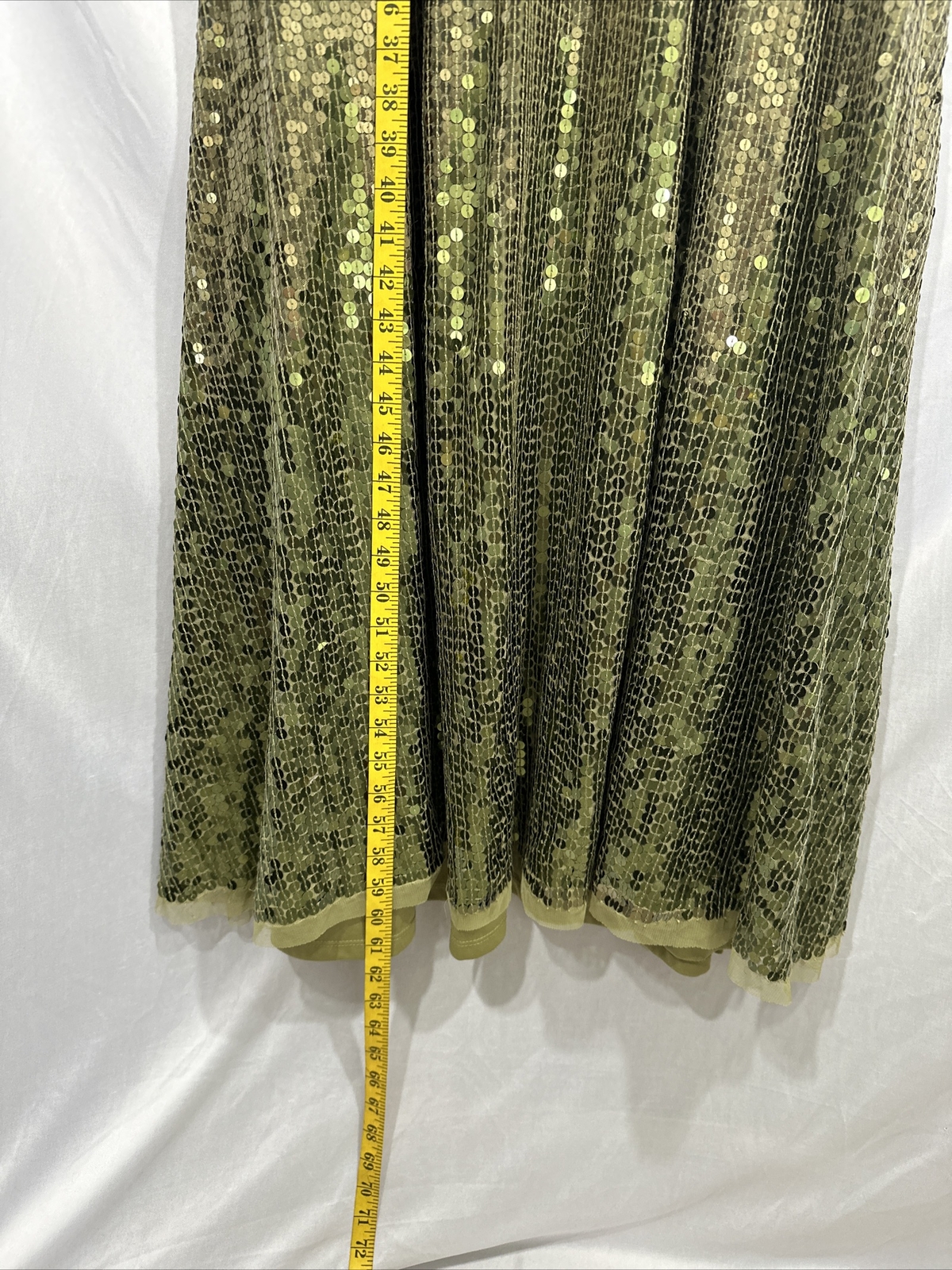 NWT $598 Mac Duggal [ 8 ] Sequined Butterfly Sleeve Wrap Over A Line Gown #Q699