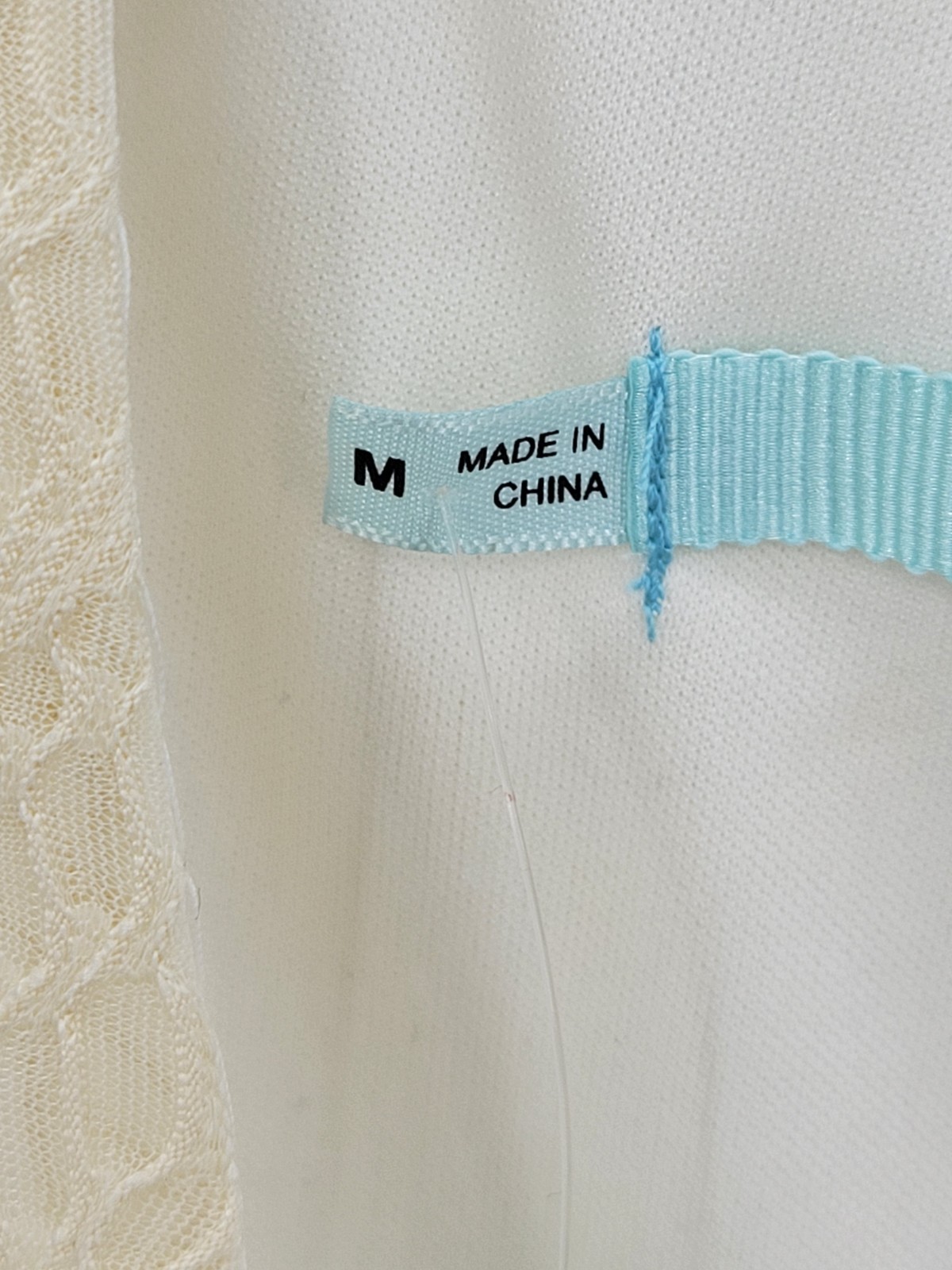 Maurices Dress Womens Medium Cream Stretch Lace Overlay Sleeveless Cottagecore