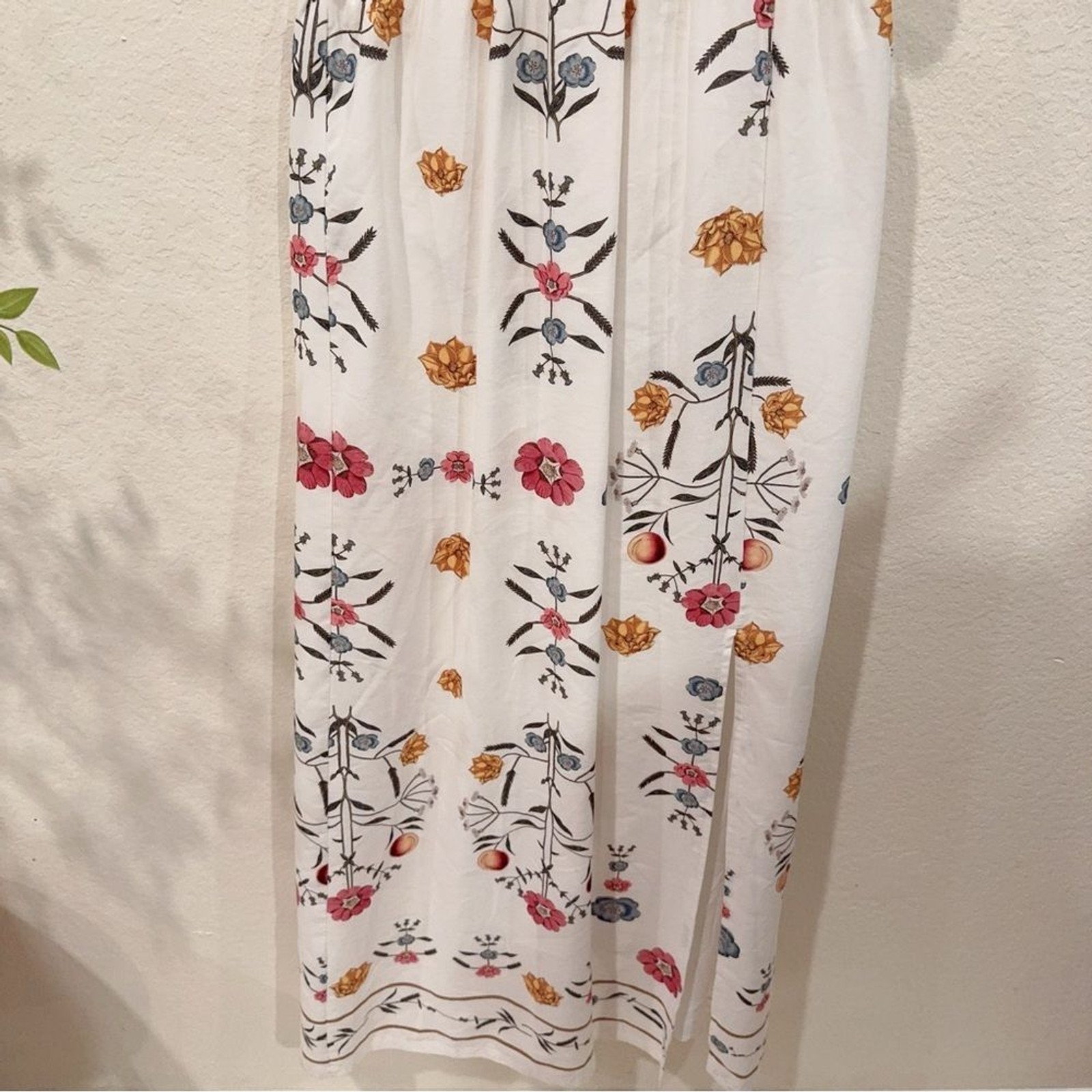 Sancia The Corta Cut Out Cotton Linen Maxi Dress NWT Women Dress Size Small