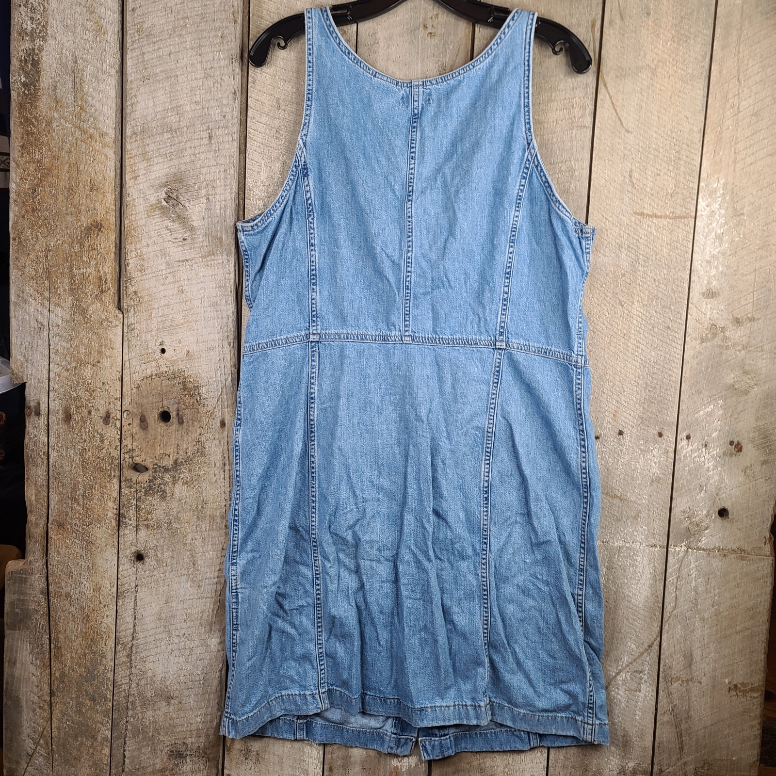 Levi’s Alisha Way Back When Denim Short Dress Blue Jean Sleeveless Size XL