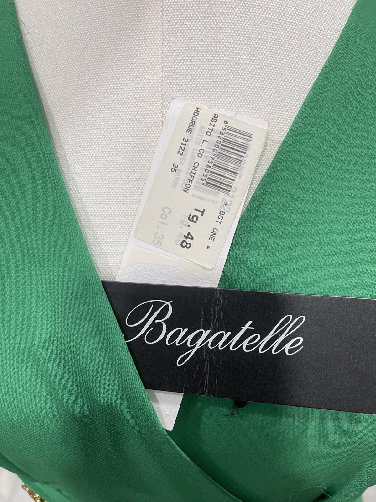 Masquerade women’s 13/14 lined formal dress green strapless back zip belted NWT