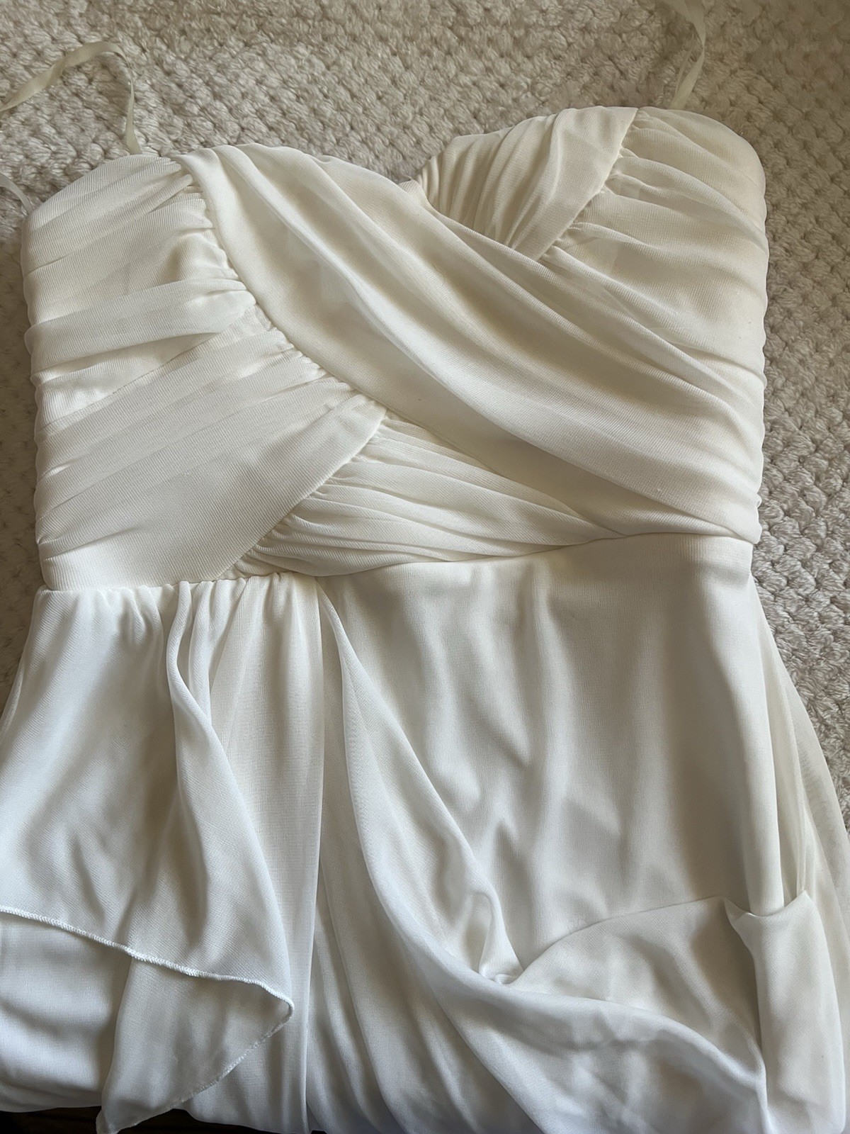 Mod Modele Womens Strapless Ruched Lined Short Dress. Size 3
