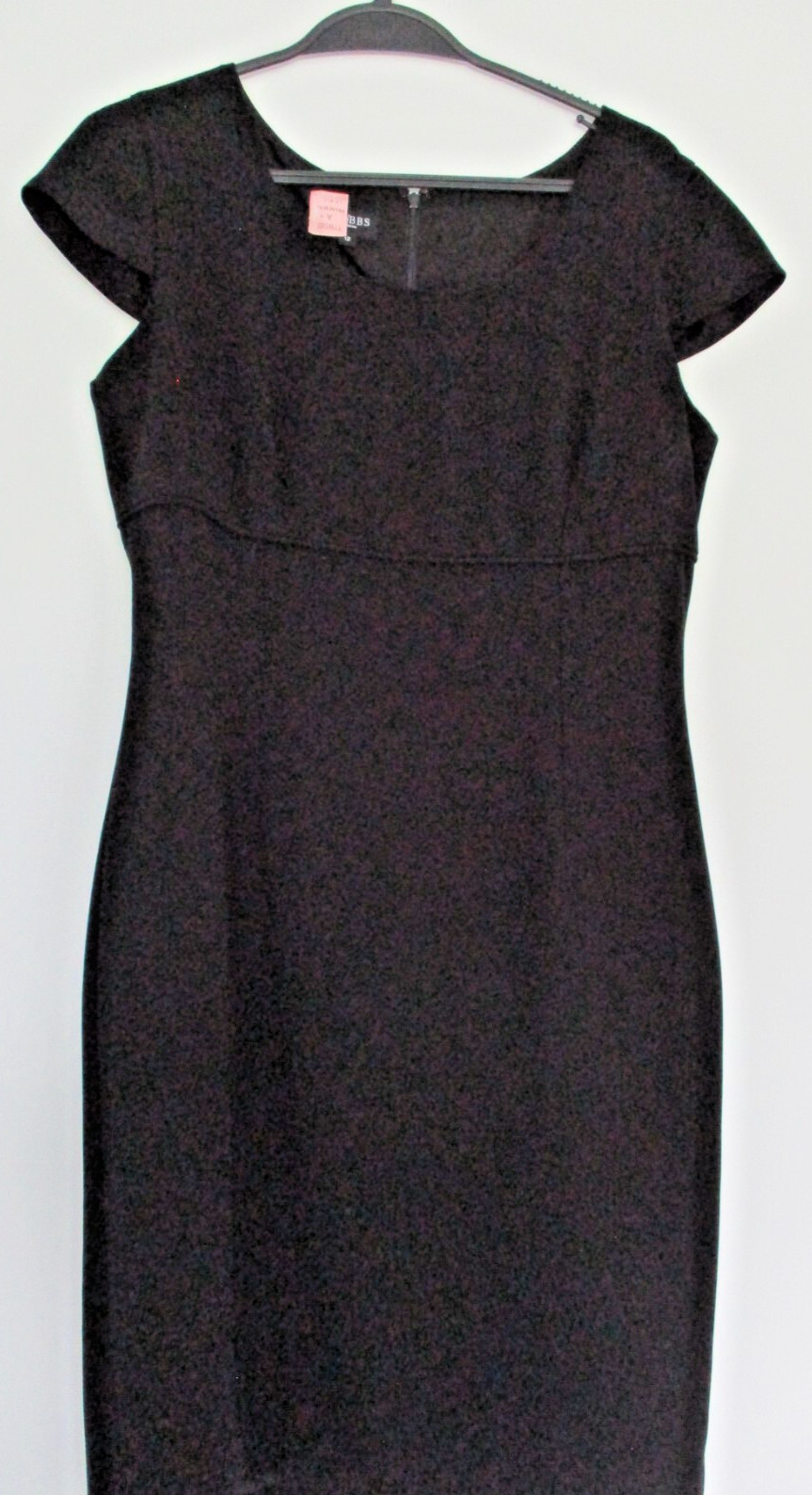 HOBBS ‘Jane’ Black Dress LBD Size 12 Length 38 Inches ‘Dry Cleaned’