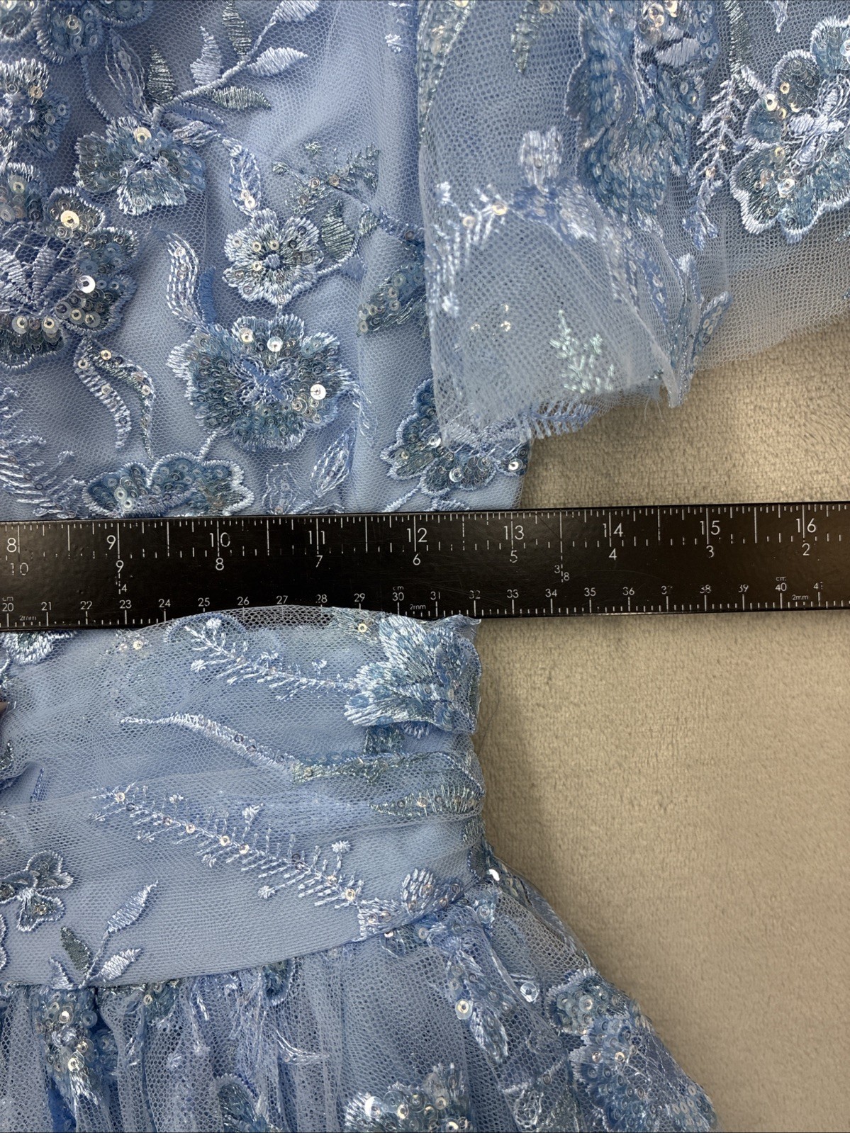 Jessakae dress Blue Small Elsa Mesh Sparkle Cinderella Prom wedding formal
