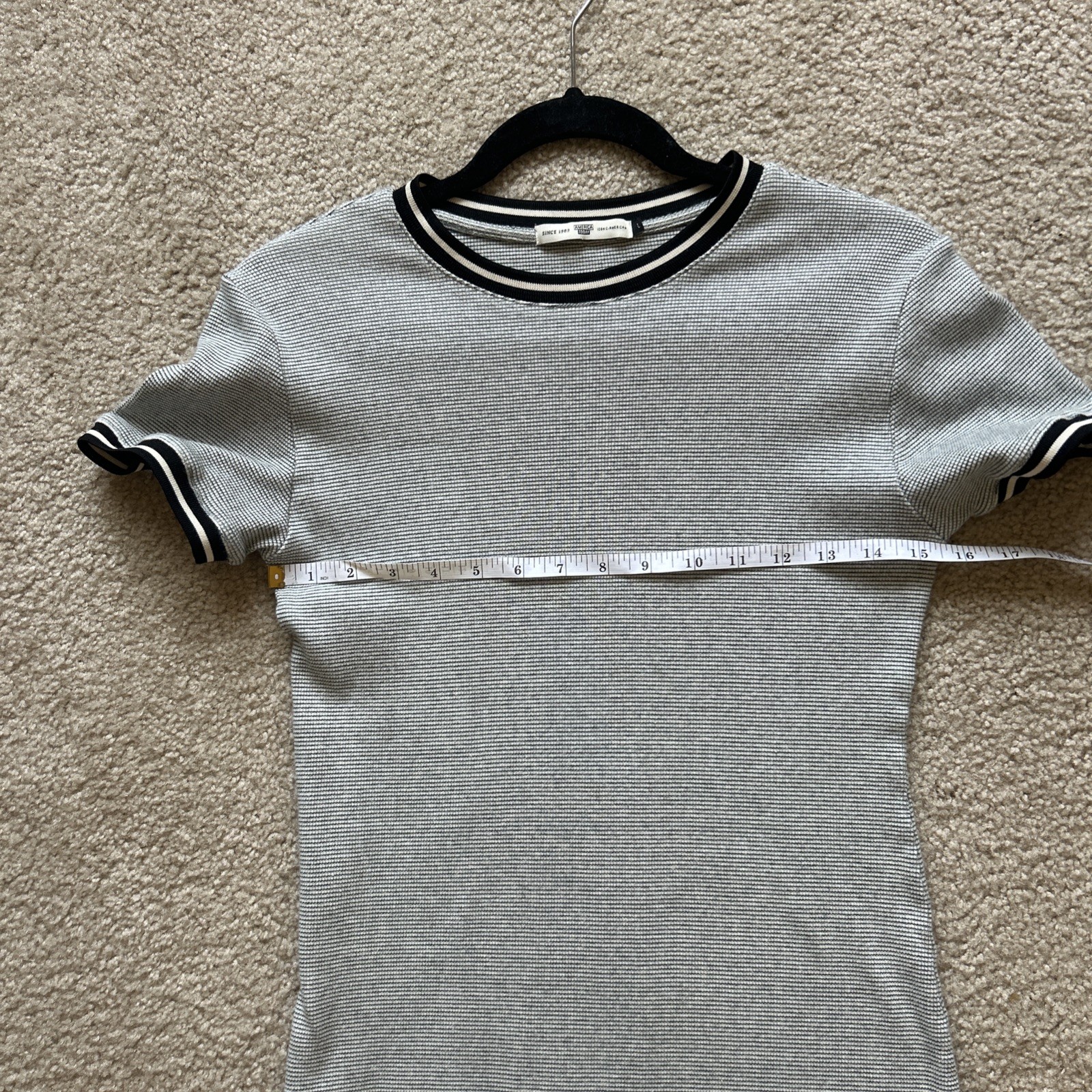 Round-Neck Bodycon Dress Short Sleeved Tshirt Bodycon Dress Sz L see Pictures