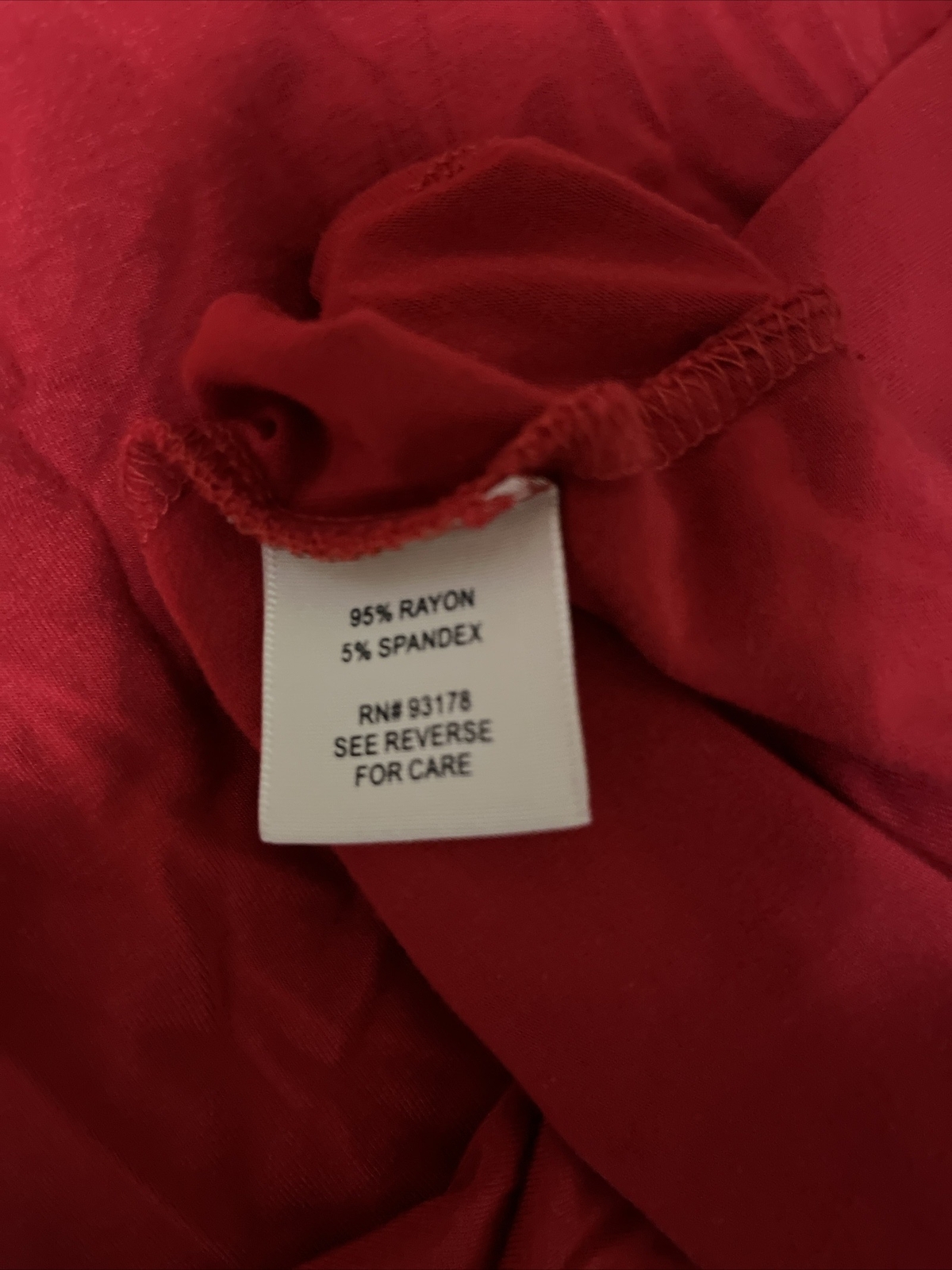 Philosophy Scarlet Red Stretch Short Sleeve Hi- Low T-Shirt A-Line Dress Size M