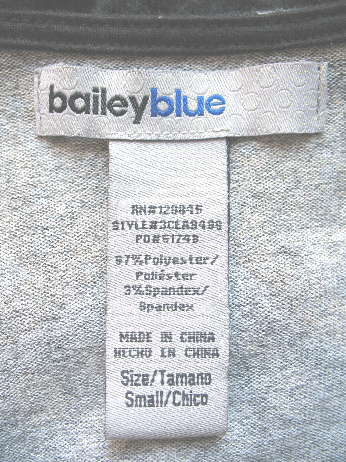 bailey blue Multi Color Print Fine Knit Sweater Dress Sz S Cap Sleeve V Neck