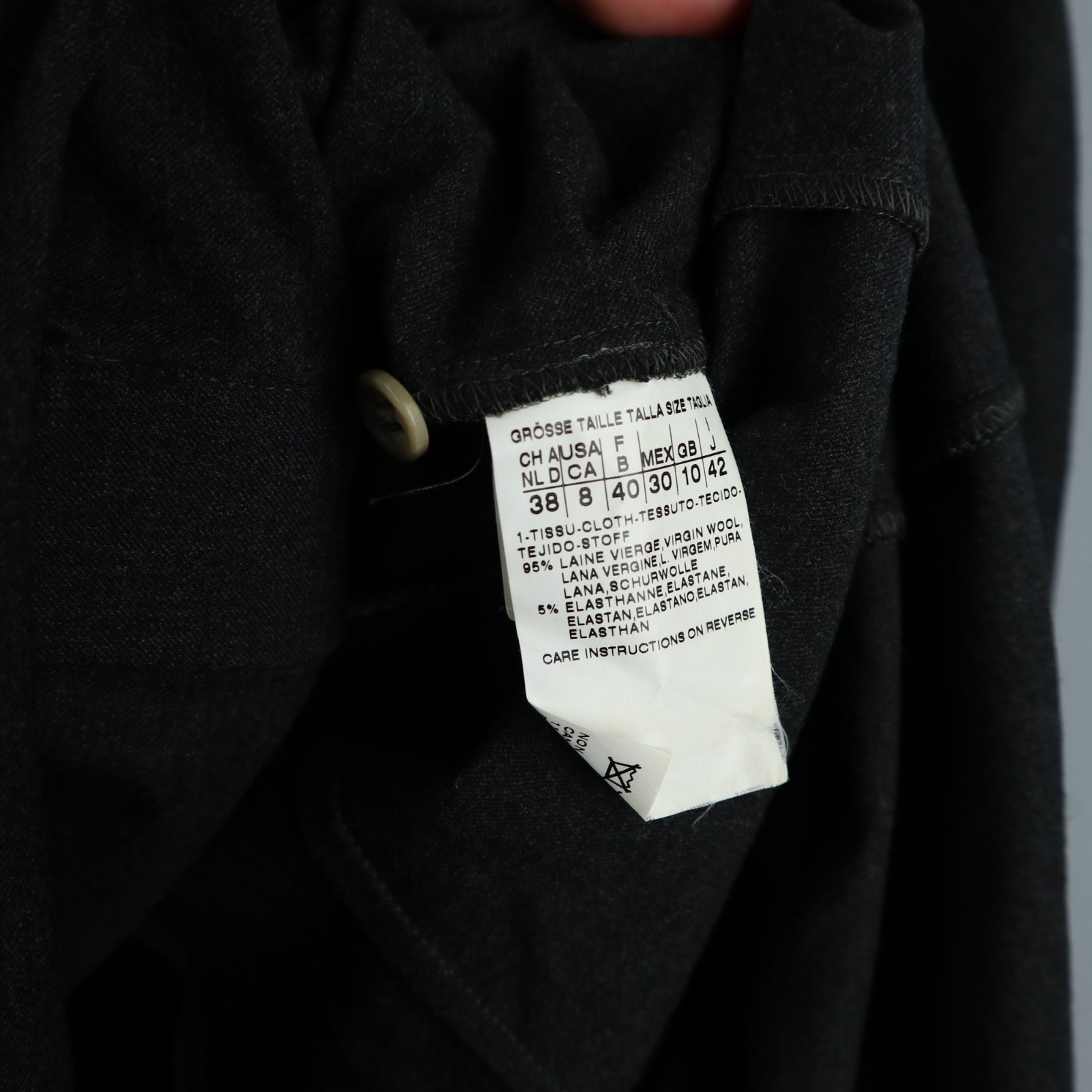 SPORTMAX BY MAX MARA Womens Vintage Gray Wool Dress Size US8 UK10 F40