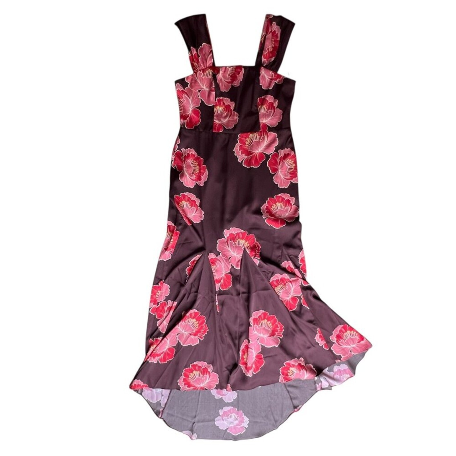 Formal Dress 12 Y2K Large Tropical Maxi Hawaiian Long Fall Wedding Guest Cruise