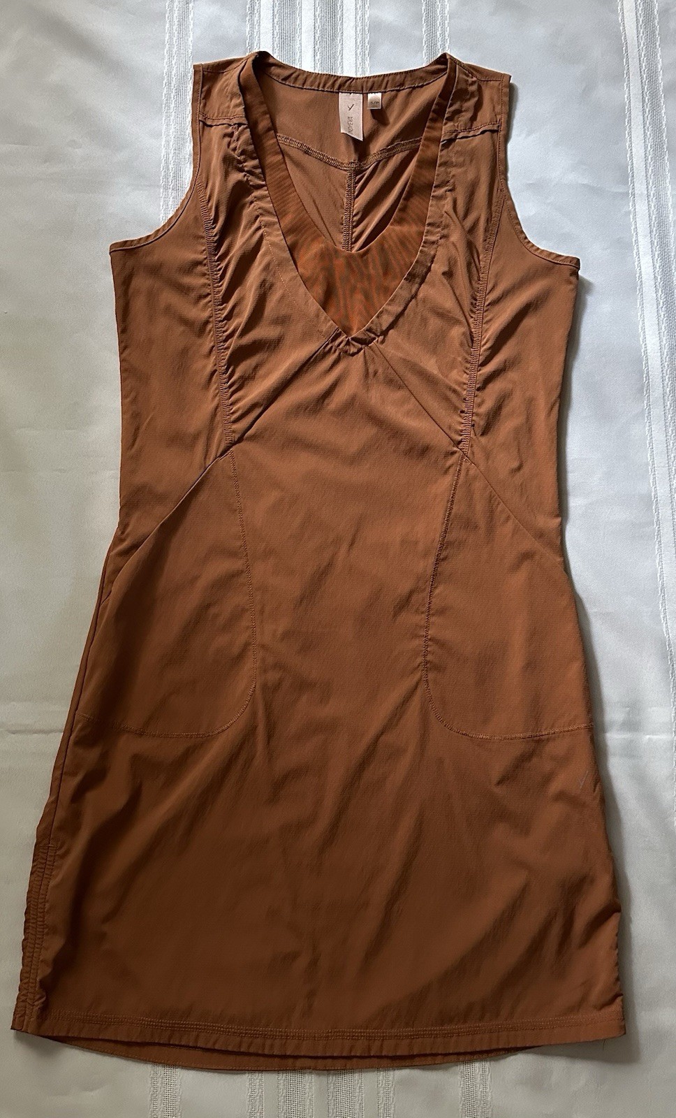 Indyeva Liike Dress Size S Rust Copper Orange / Terracota Hiking Athleisure EUC