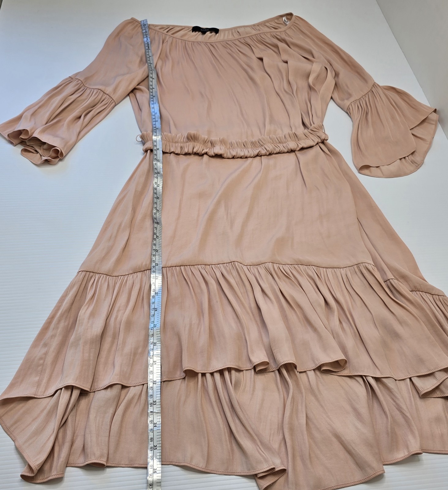 SABA Size 8 Lillian Blush Pink Belt Wedding Party Work Cocktail Dress