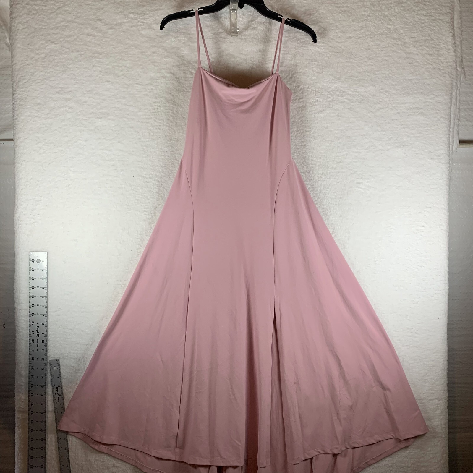 Susana Monaco Maxi Dress Women’s Small Pink Cashmere Slit Front Thin Strap 6423