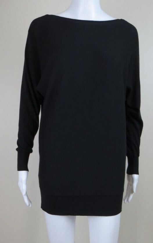 W by WORTH Long Sleeve Knit Dress / Tunic SIZE XP (XXS) Black, Cashmere Blend