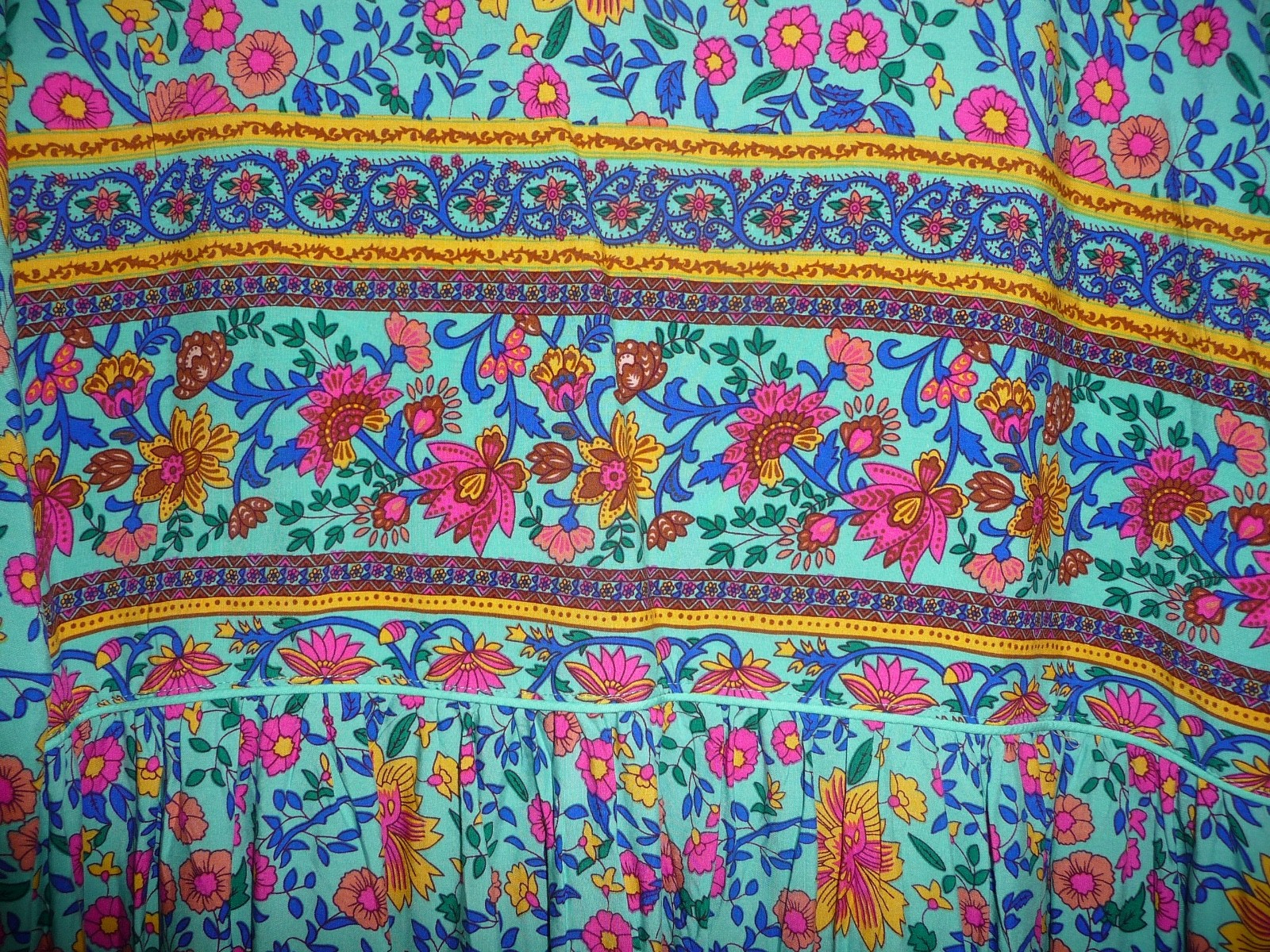 R Vioimos Dress Womens 2XL Multicolor Floral Midi Boho Cottagecore