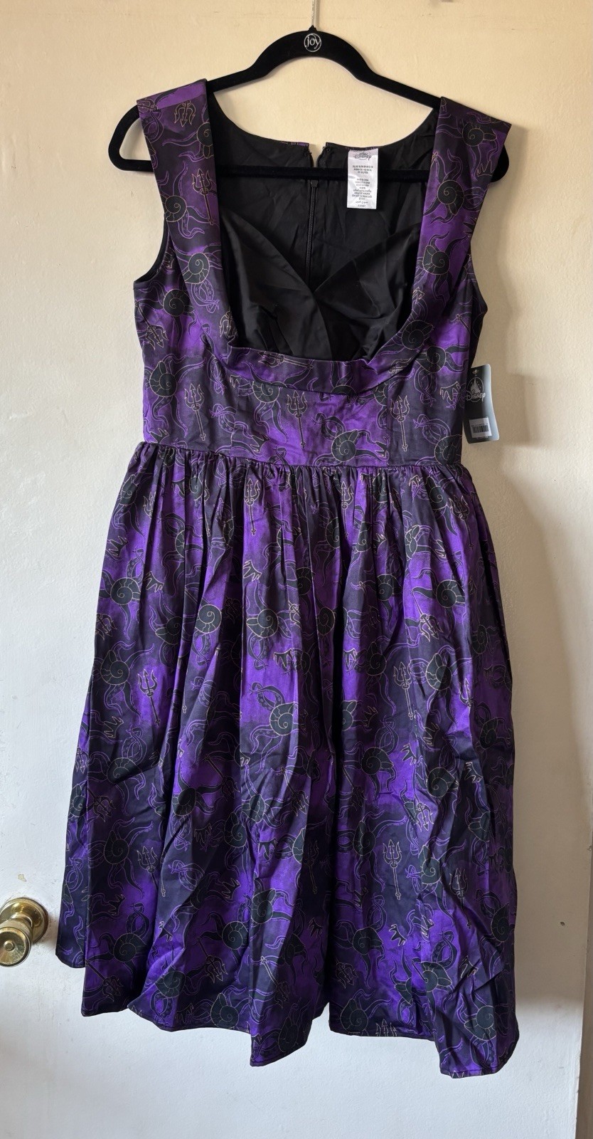 Disney Ursula Little Mermaid Purple & Black Dress