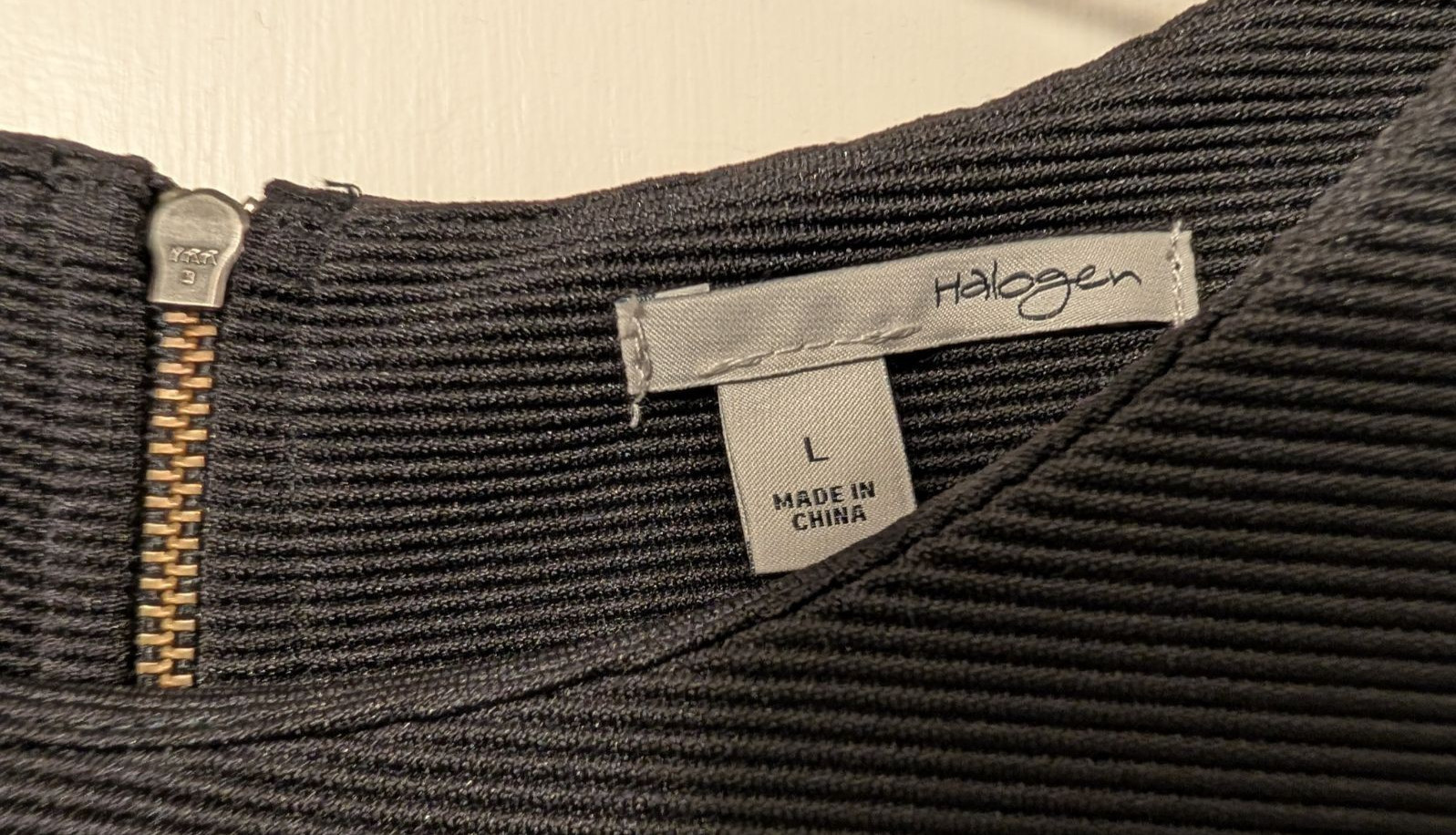 Halogen A-Line Black Dress, Large, Work/Date/Casual