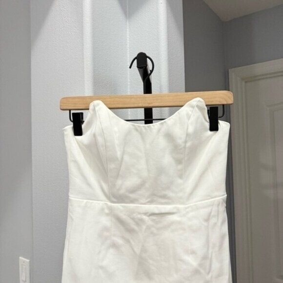 Superdown Strapless Mini Dress White Size Small Revolve NWT Evening Bachelorette