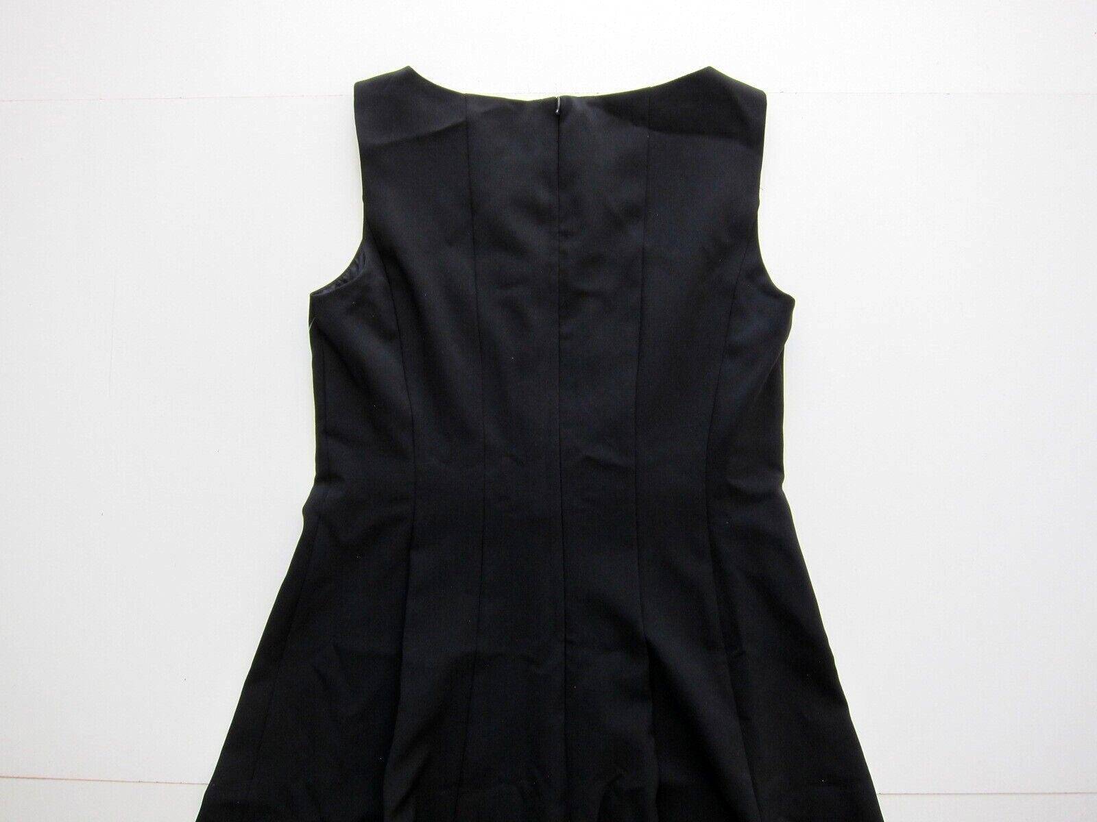 NWT Evan Picone Black Label Classic Black Sleeveless Tunic Sheath Shift Dress 6