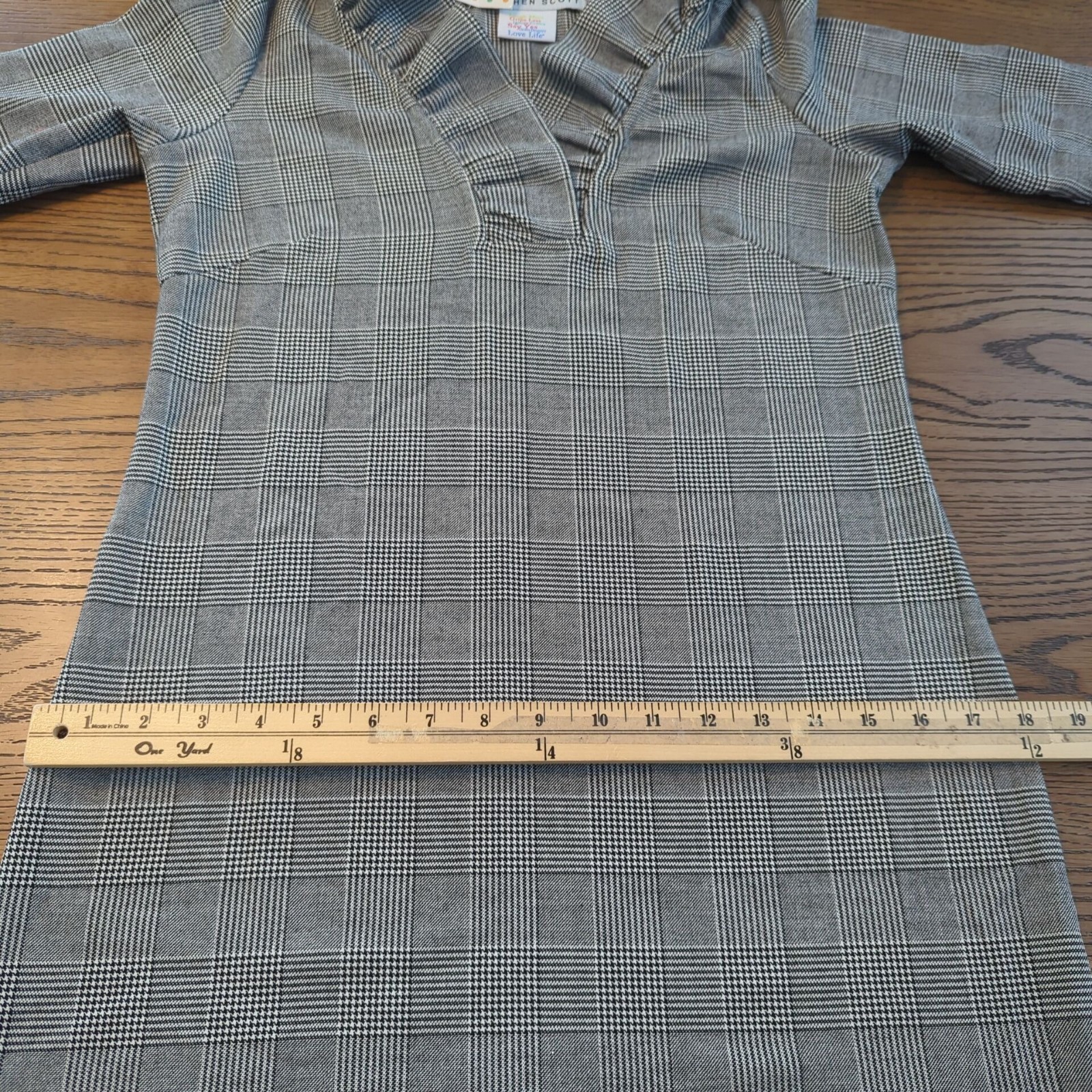 Gretchen Scott Dress black white size 0 / 2 Shrimp Wall Street Ruff Neck