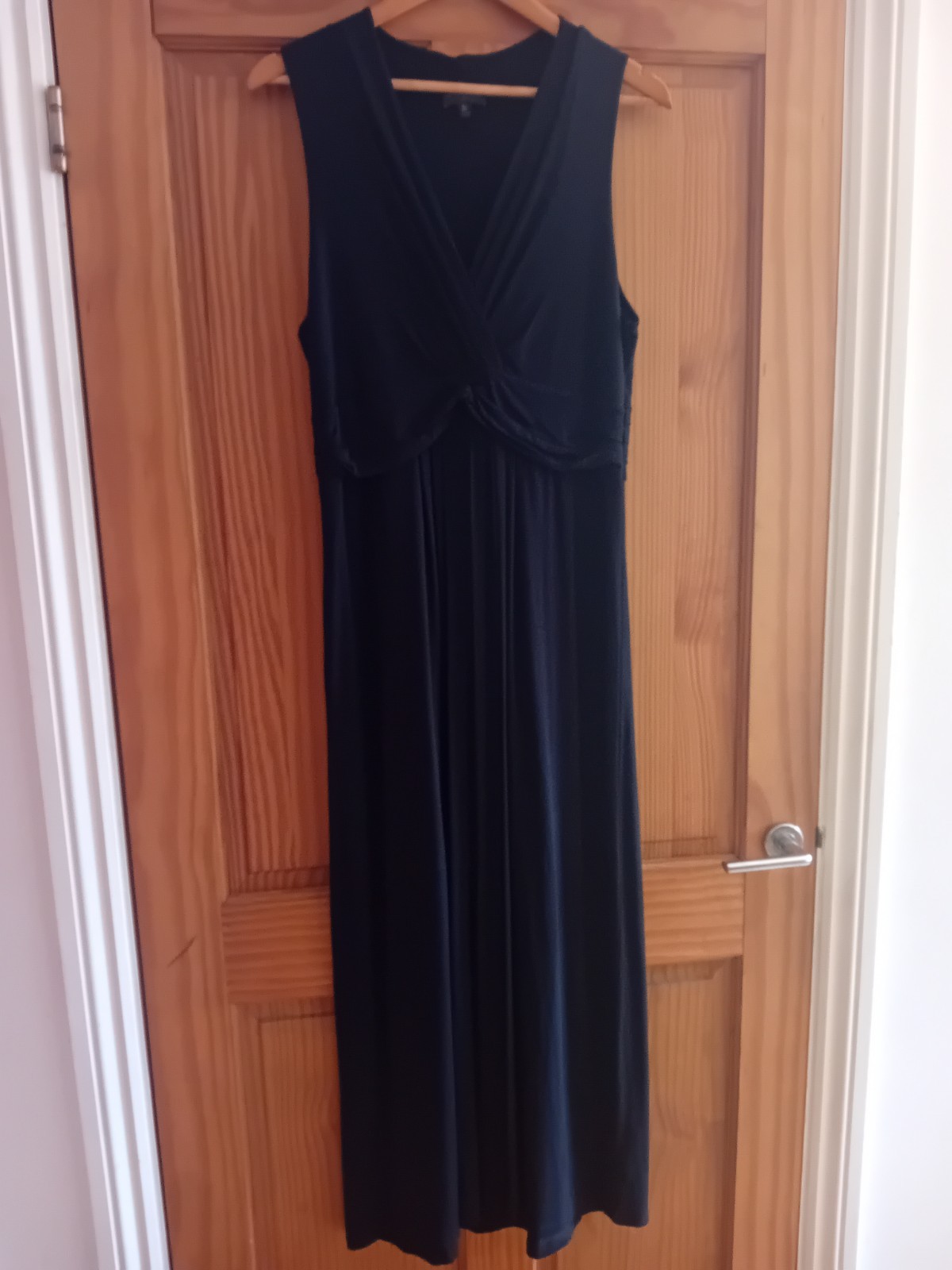 The White Company black maxi dress Large VGC
