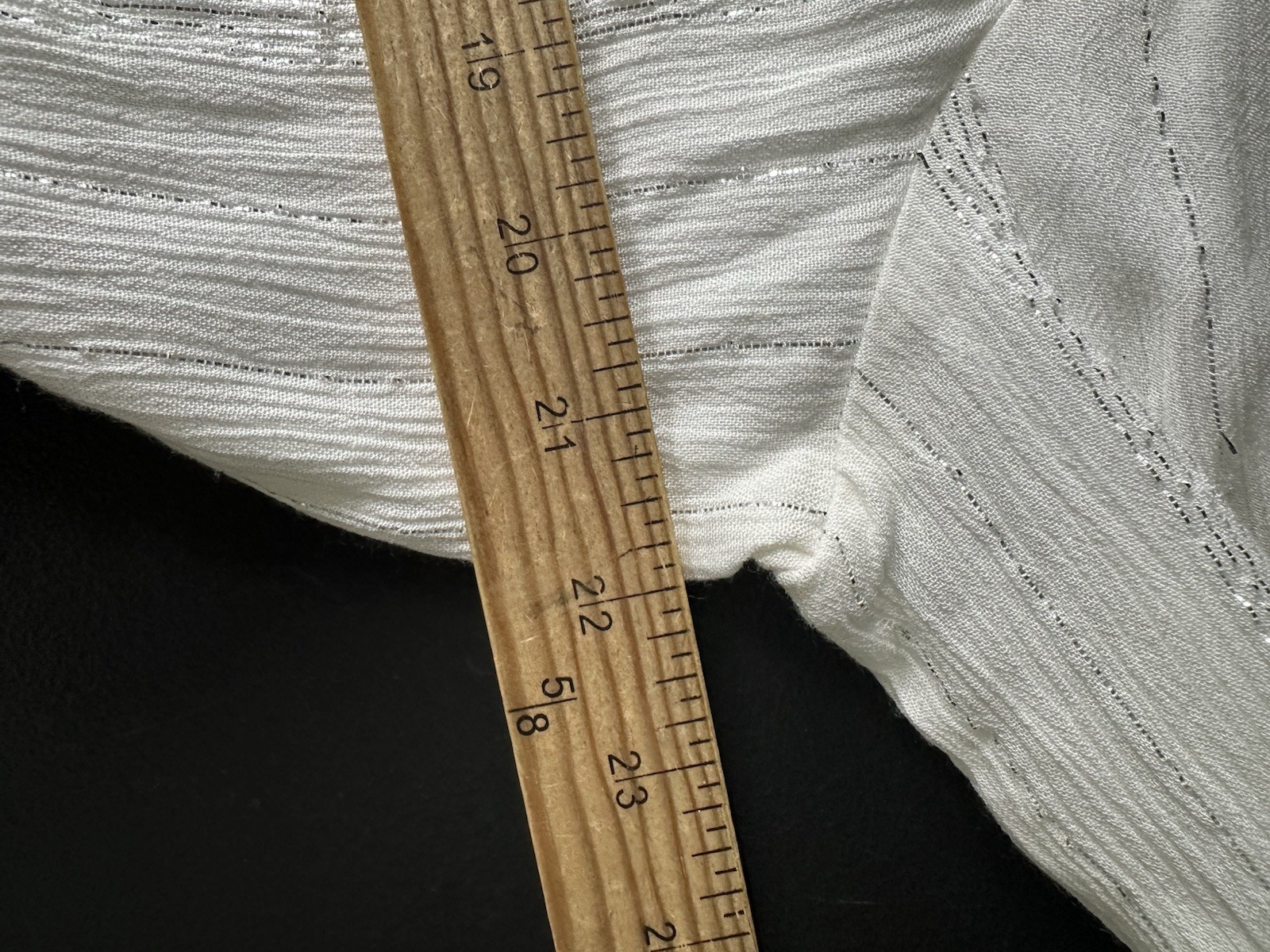 SOFT SURROUNDINGS Large Petite Women STARLIGHT MAXI DRESS White Silver 64-31