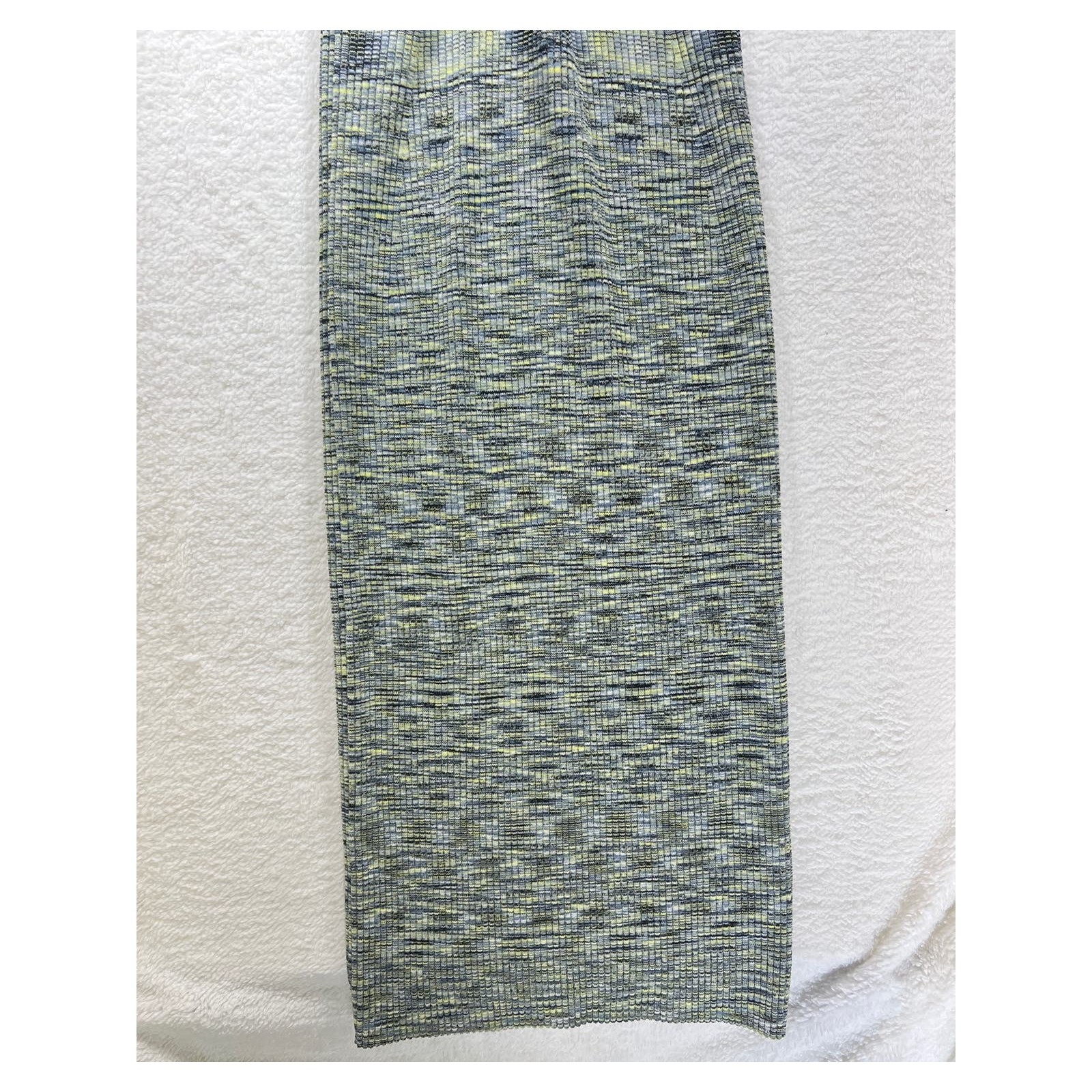 Jonathan Simkhai Colleen Midi Dress Medium Rib Knit Cut Out Basil Space