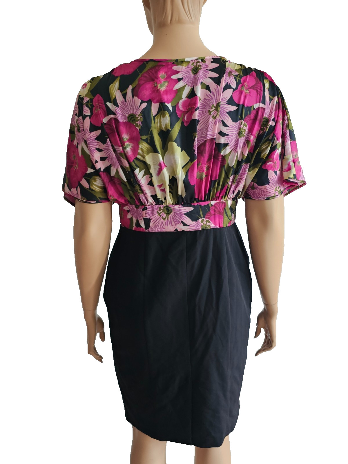 Star by Julien Macdonald size 46 shift dress 2in1 sexy elegant kimono sleeve flowers