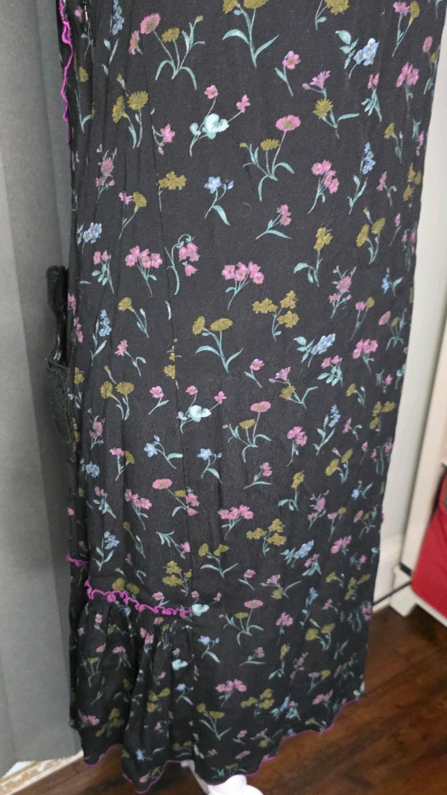 Coach 1941 Black Wildflower Dress With Bows Bowdress Size 4 GUC