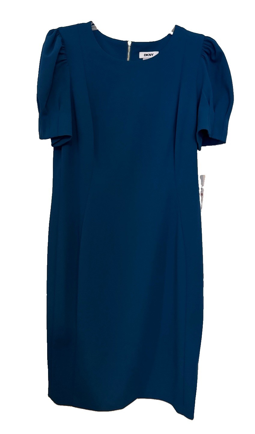 DKNY Women’s Teal Short Sleeve Dress Size 12