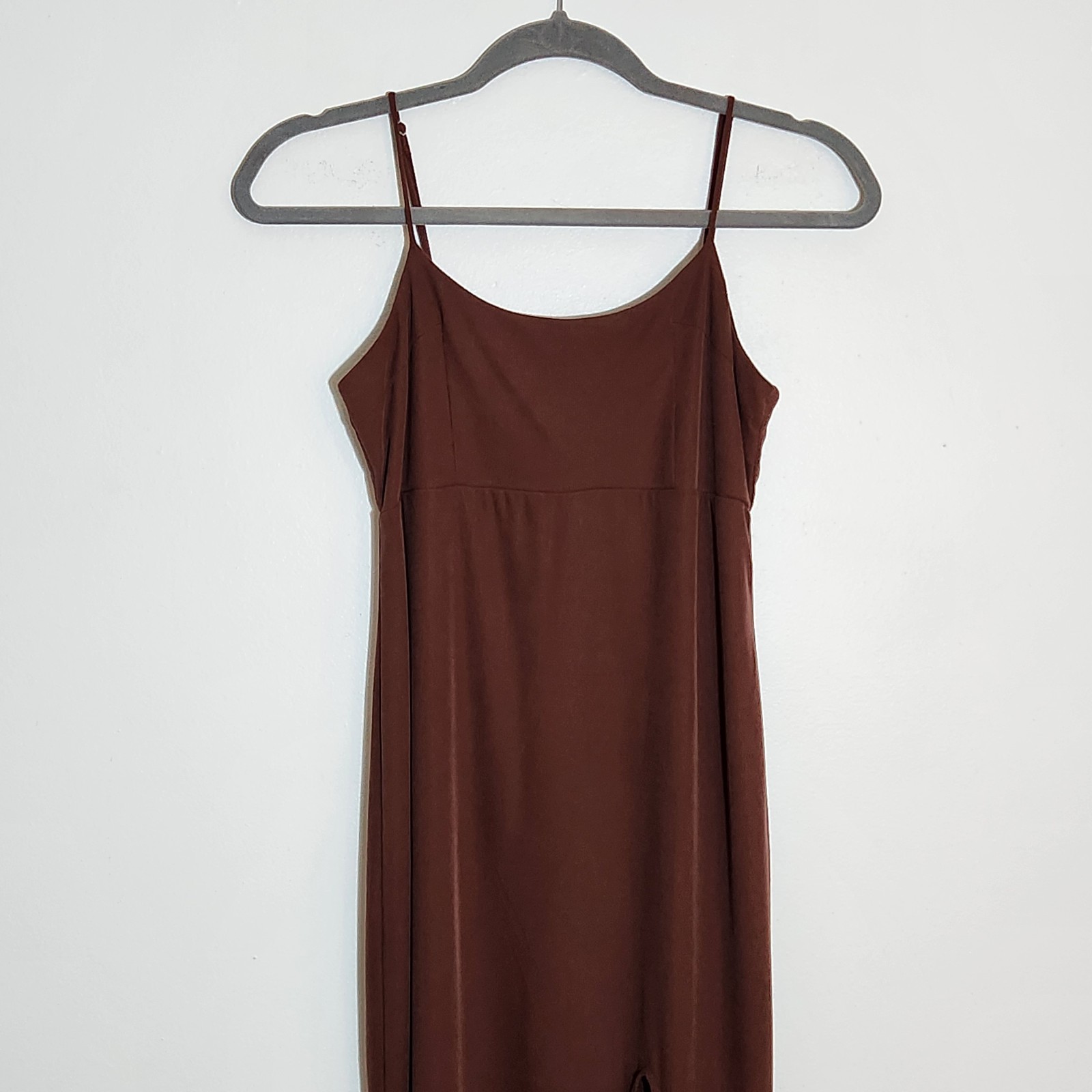 Wild Fable Womens Chocolate Brown Sleeveless Bodycon Midi Dress Size XS
