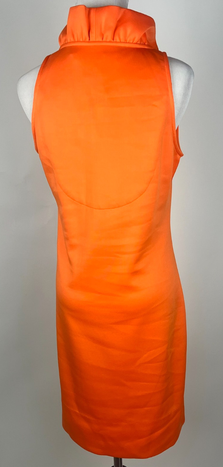 *NWT* GRETCHEN SCOTT ‘Jersey Ruffneck Sleeveless Dress’ – S, Orange