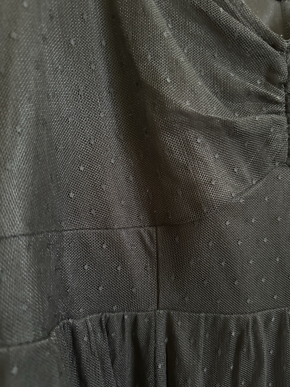 Torrid (1) Black Retro Chic Flock Dot Mesh Fit & Flare Swing Dress, XL 14-16
