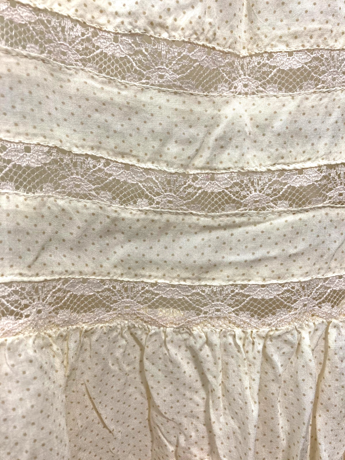 Intimately Free People Voile Lace Trapeze Slip Dress Tunic Ruffled Boho Flowy MM