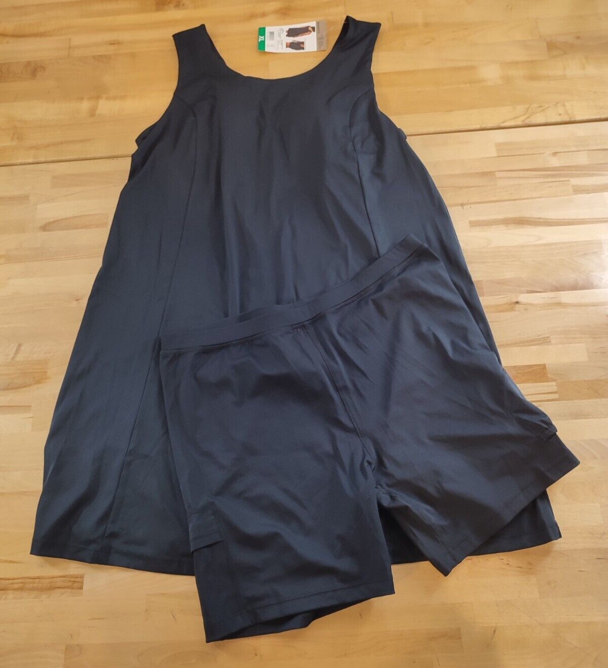 Mondetta Ladies’ Stretch Moisture Wicking Active Dress With Shorts Black XL