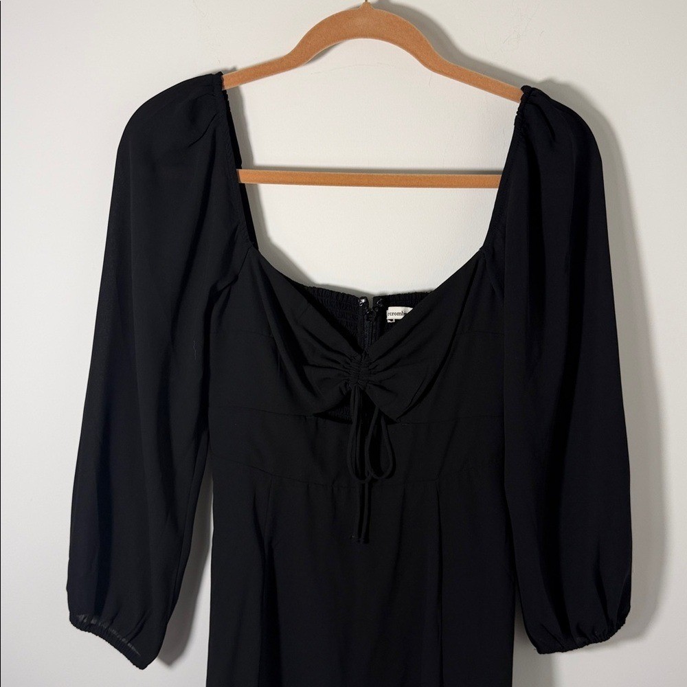 Abercrombie and Fitch Black Long Sleeve cinched top dress size XSP