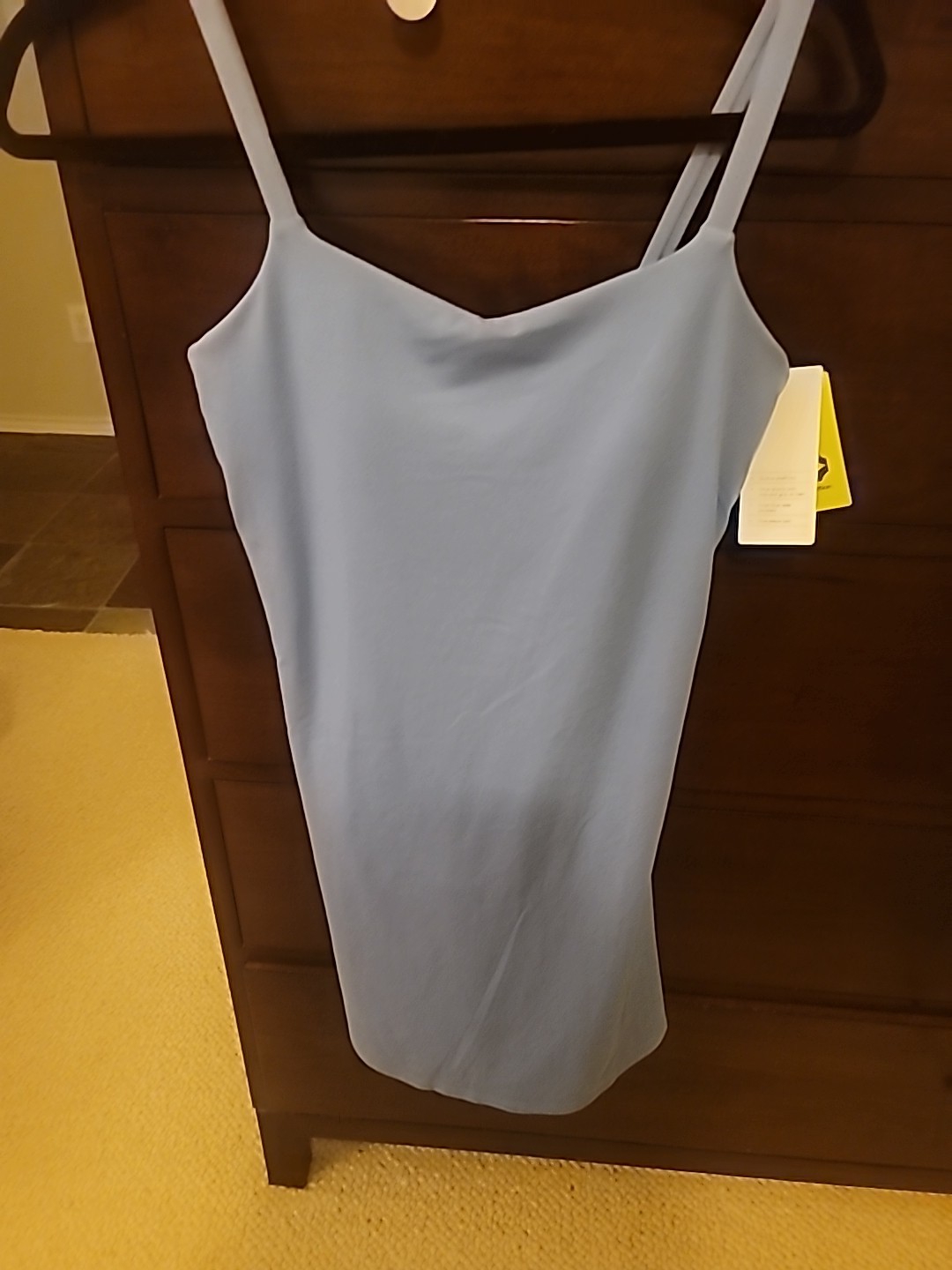 NWT Blue All In Motion Active Dress With Built In Shelf Bra And Shorts Size Sm
