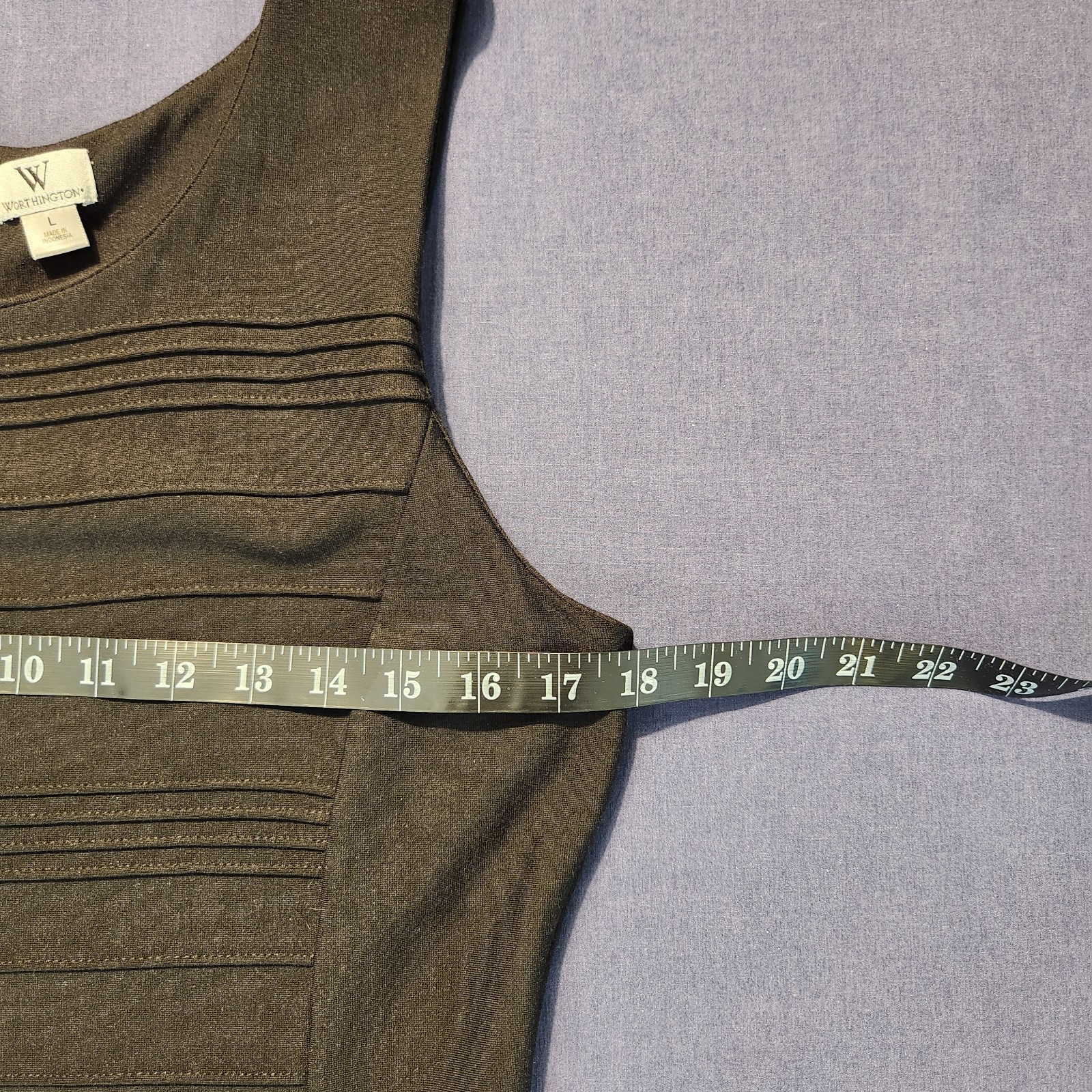VTG Worthington Drop Waist Quiet-luxury/Old-Money/Minimalist Black Dress L