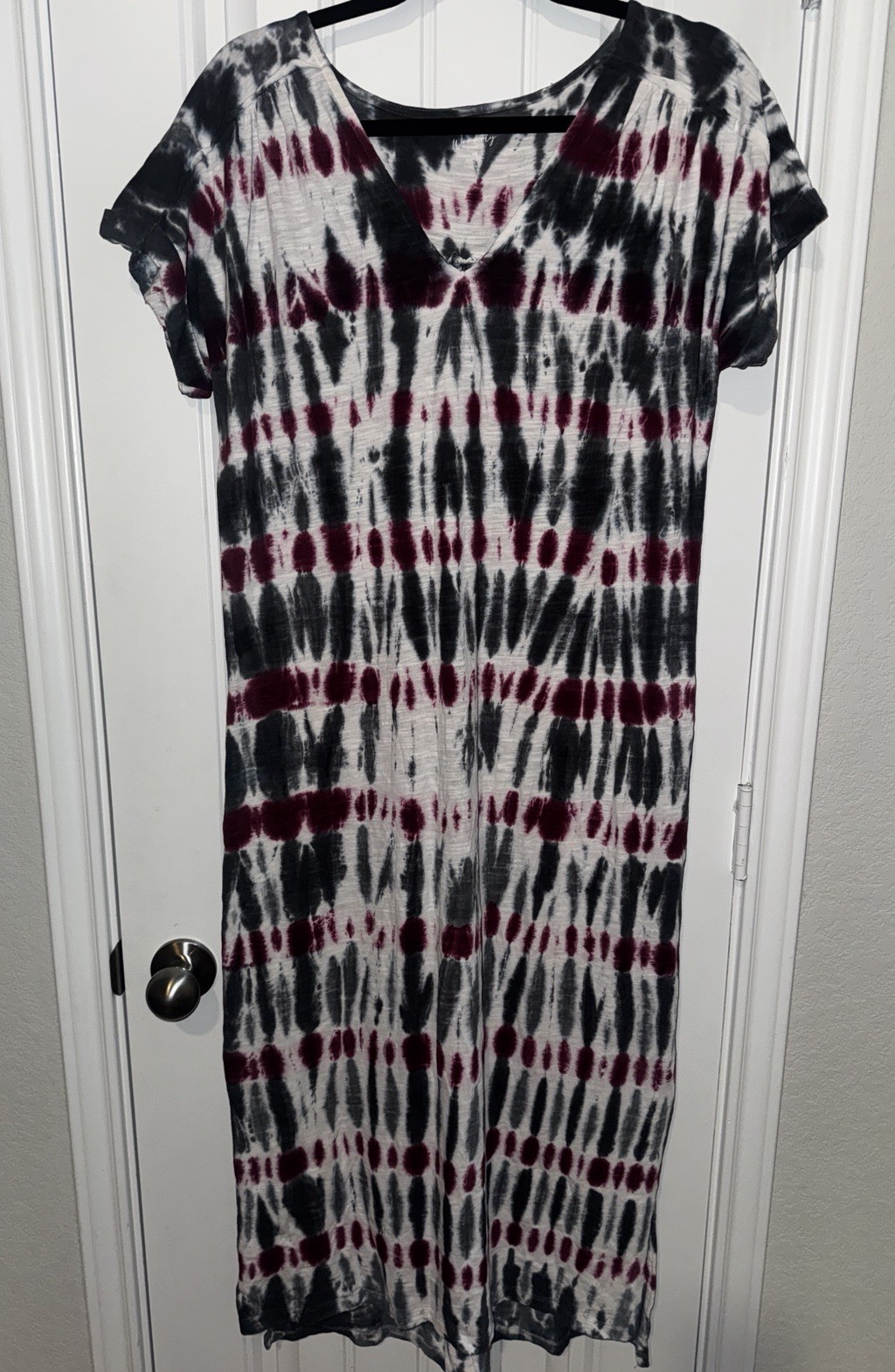 Wonderly Tie Dye Maxi Dress Size M Festival Hippie Boho Dress 100% Cotton