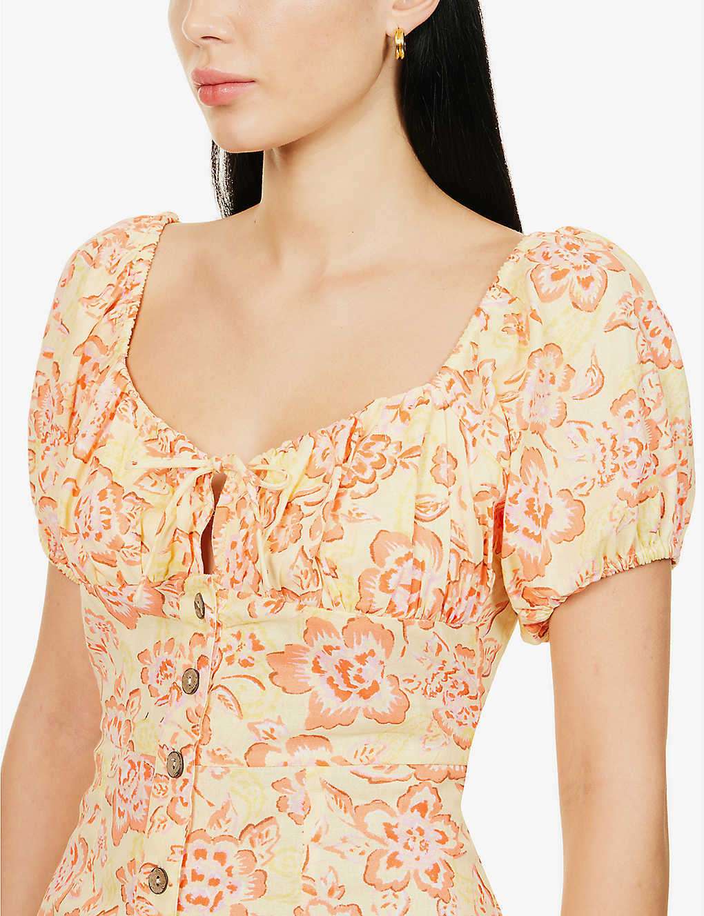 WRANGLER X BILLABONG Wrangler x Billabong Far & Away floral-print cotton and lin