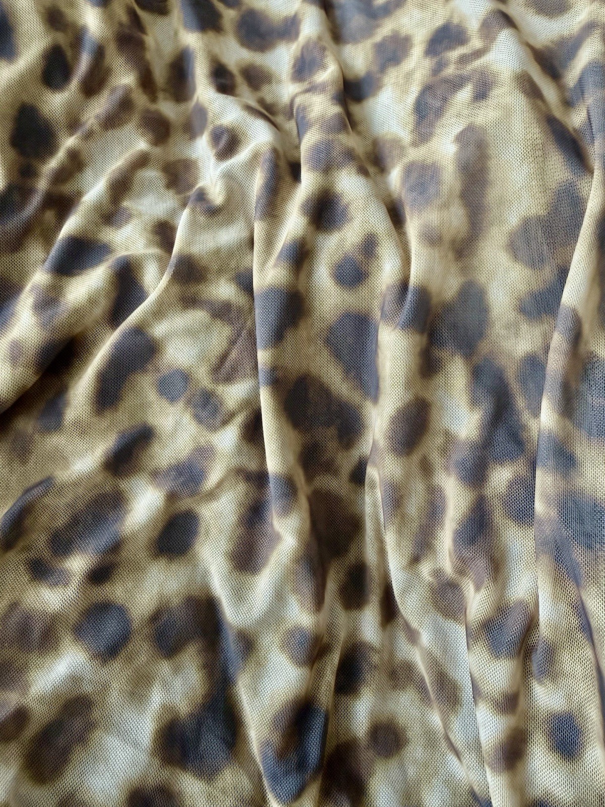 Women’s Leopard Print Satin Cowl Neck Slip Midi Dress Spaghetti Strap S