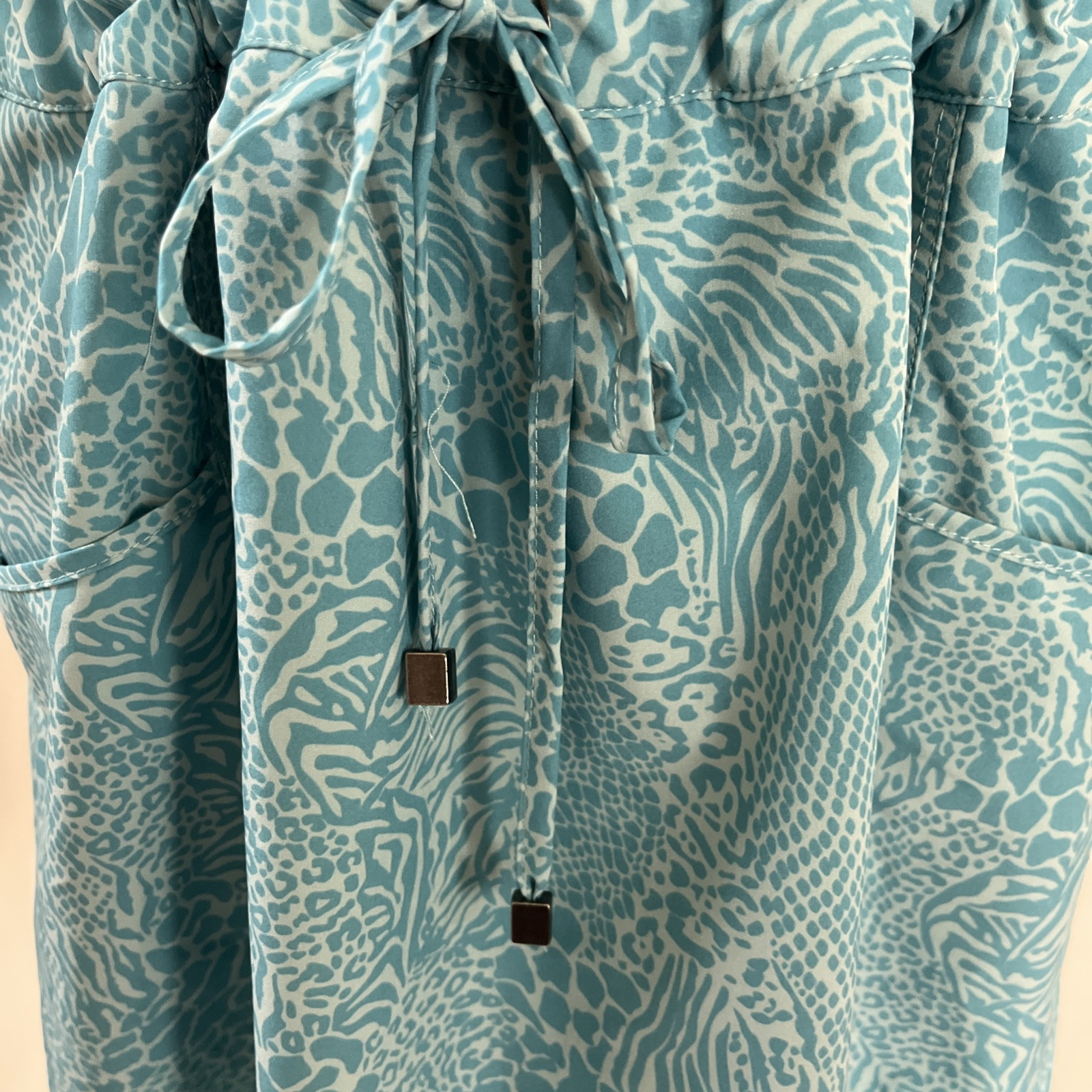 Kyodan Outdoor Collection Sports Drawstring Dress Size L with Shorts Aqua Women