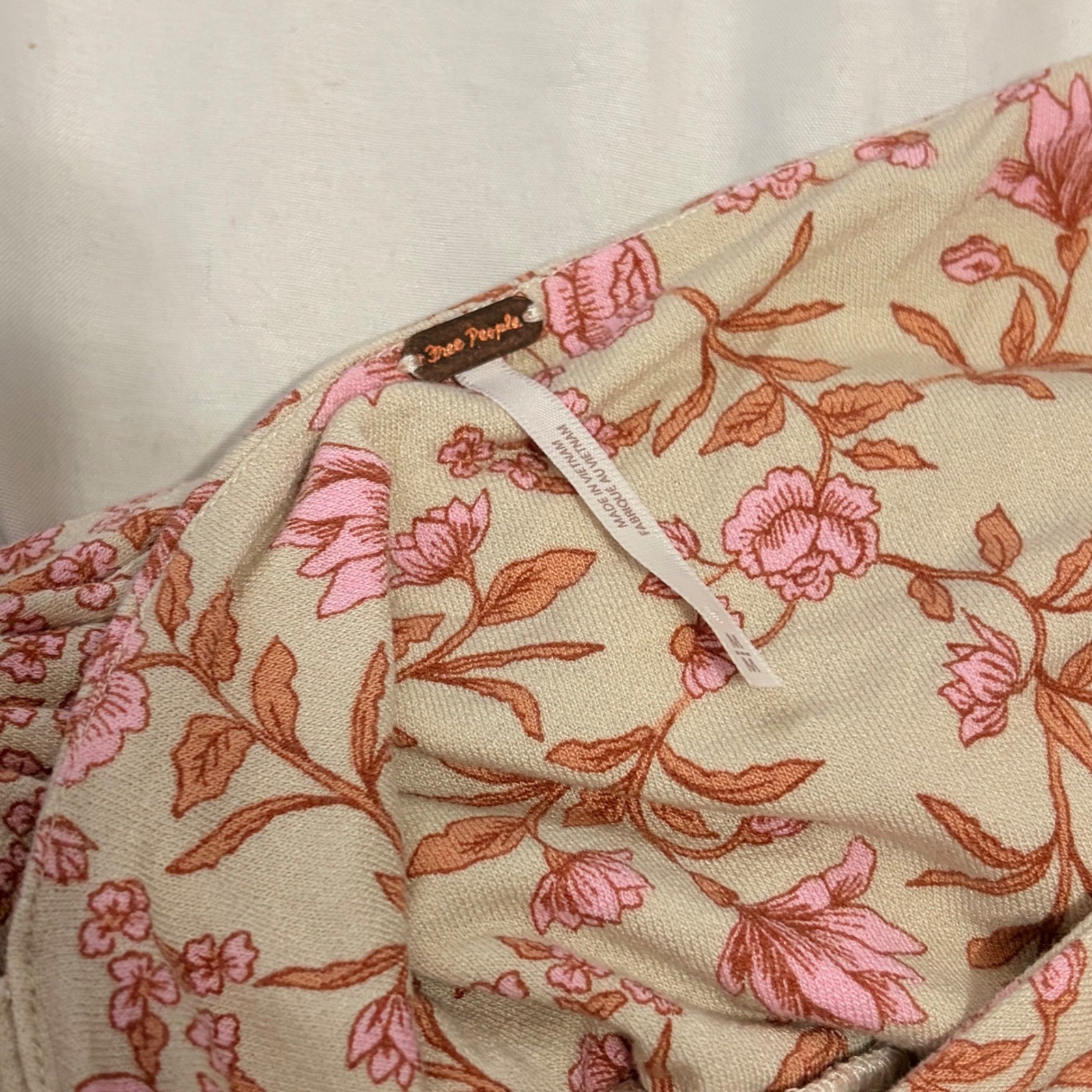 FREE PEOPLE Floral Mixed Print Maxi Dress with billowed sleeves and open back