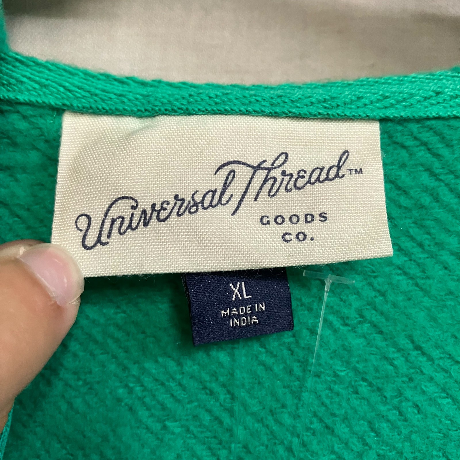 Universal Thread Dress Long Sleeve Mini Fleece Tunic Women’s XL Pockets Green