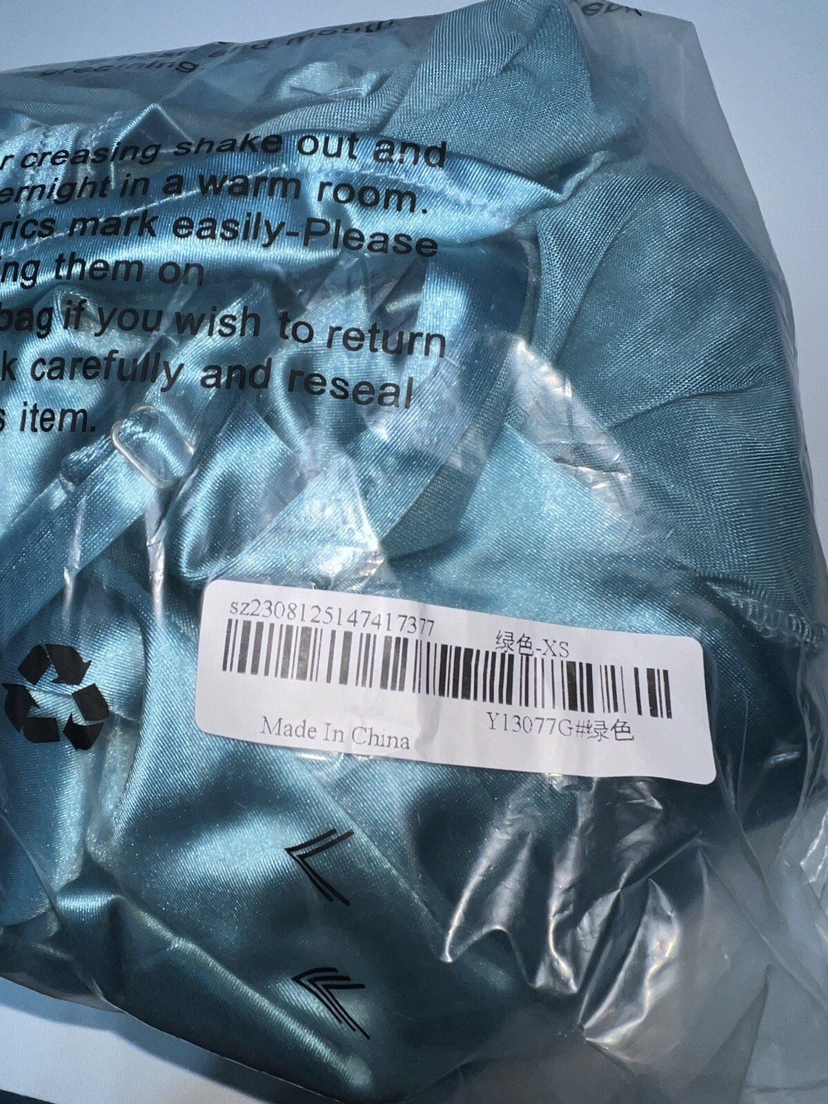 NEW! ADYCE Ruched Split Thigh Sating Formal Dress Gown BLUE Size XS