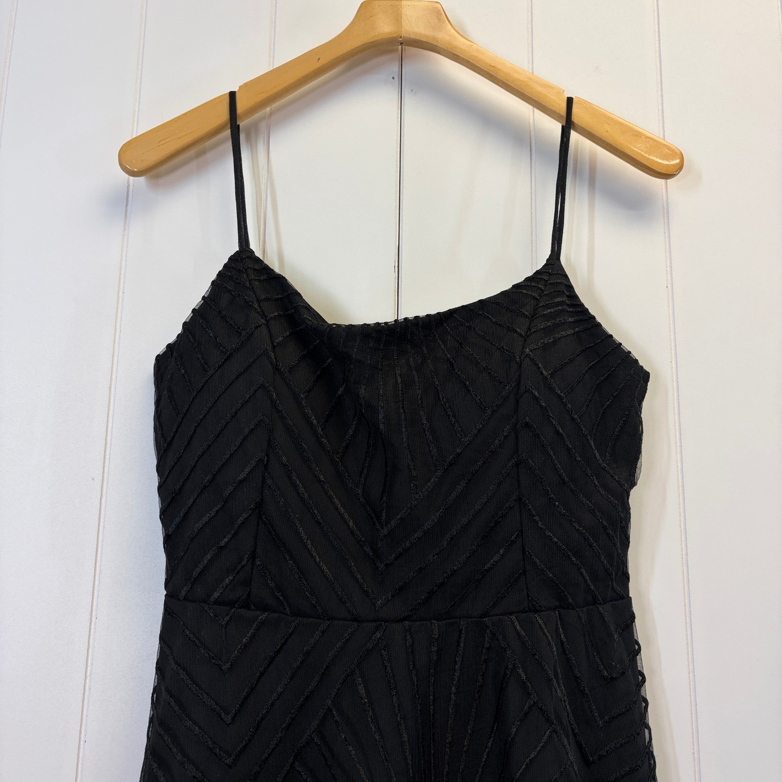 Clothes Art Deco Geometric Mesh Cocktail Dress Women Size M Classic Retro Formal