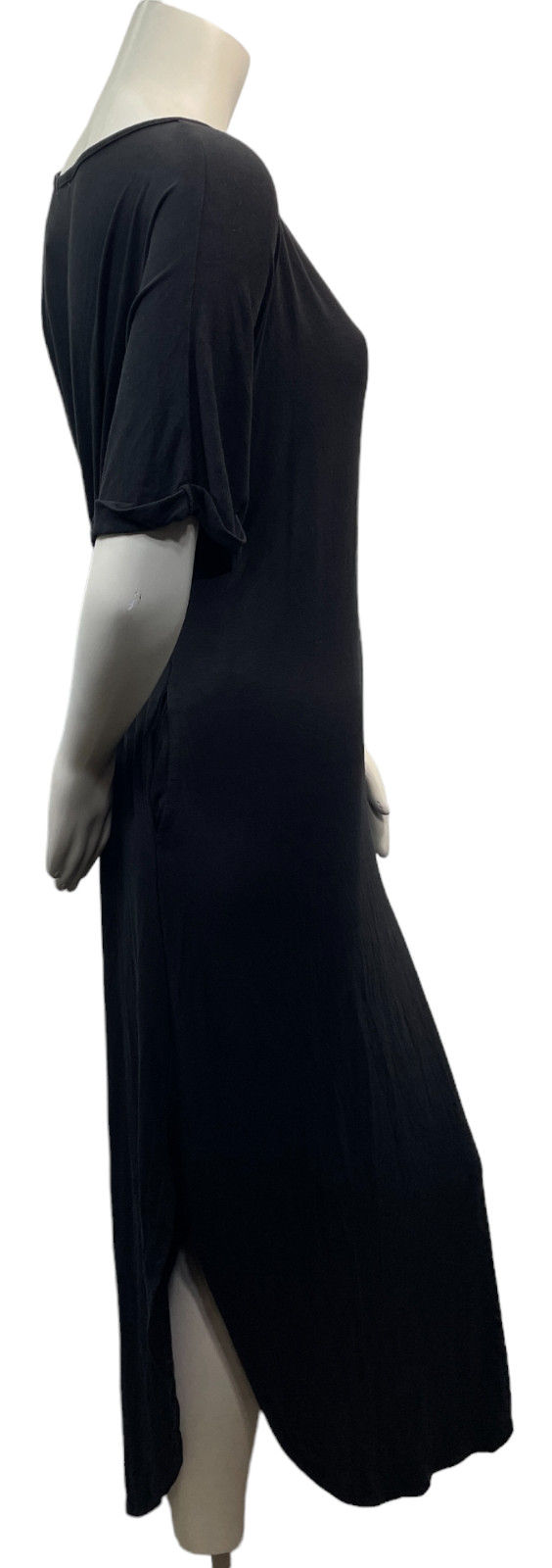 White Mark Maxi Dress Womens Plus size 2X Black Short Sleeve 2 Pockets New