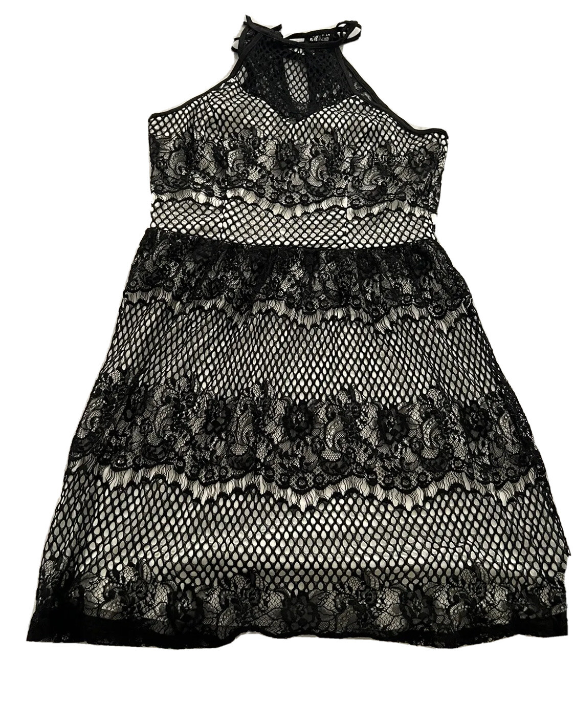 Trixxi Size 11 Dress Length 35” Lace Zip Lined Nylon Rayon Poly Cotton #ST30