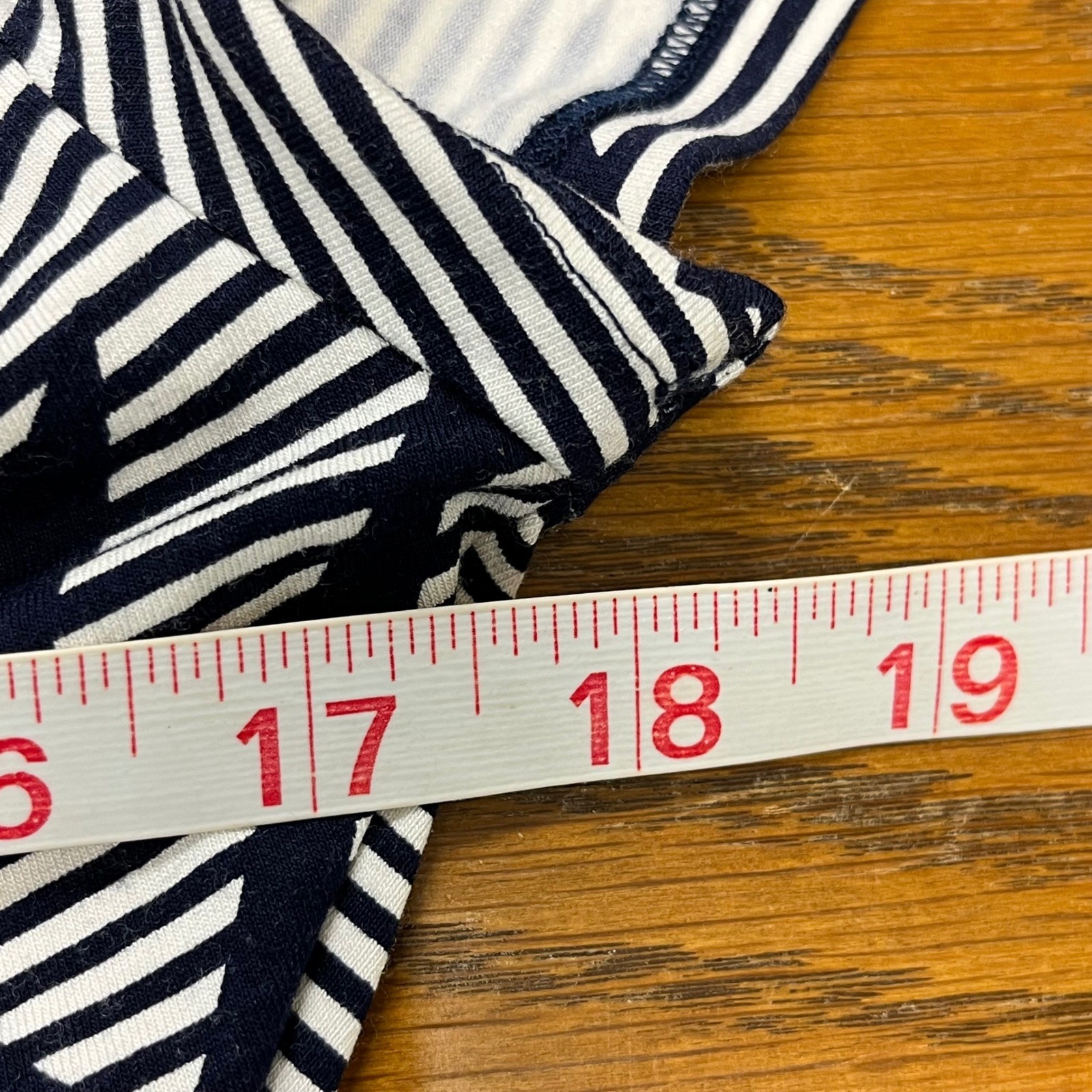 TALBOTS Striped Nautical Anchor Dress S P Fisherman Nautical Coastal Preppy